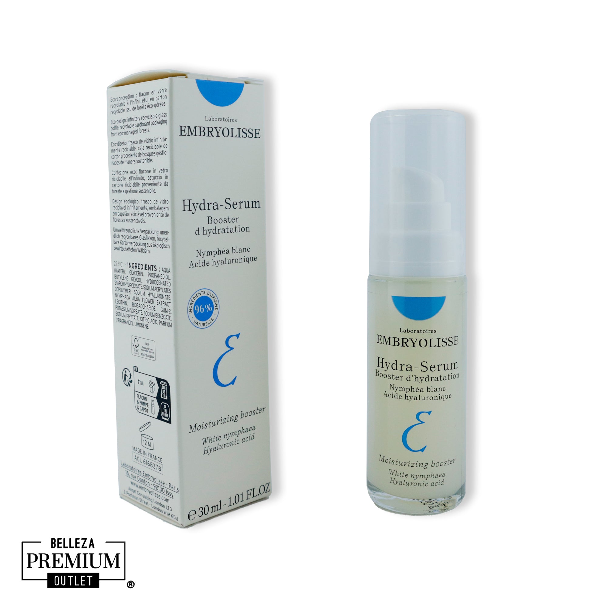 Embryolisse Hydra Serum 30ml – Hidratación Intensa y Piel Radiante