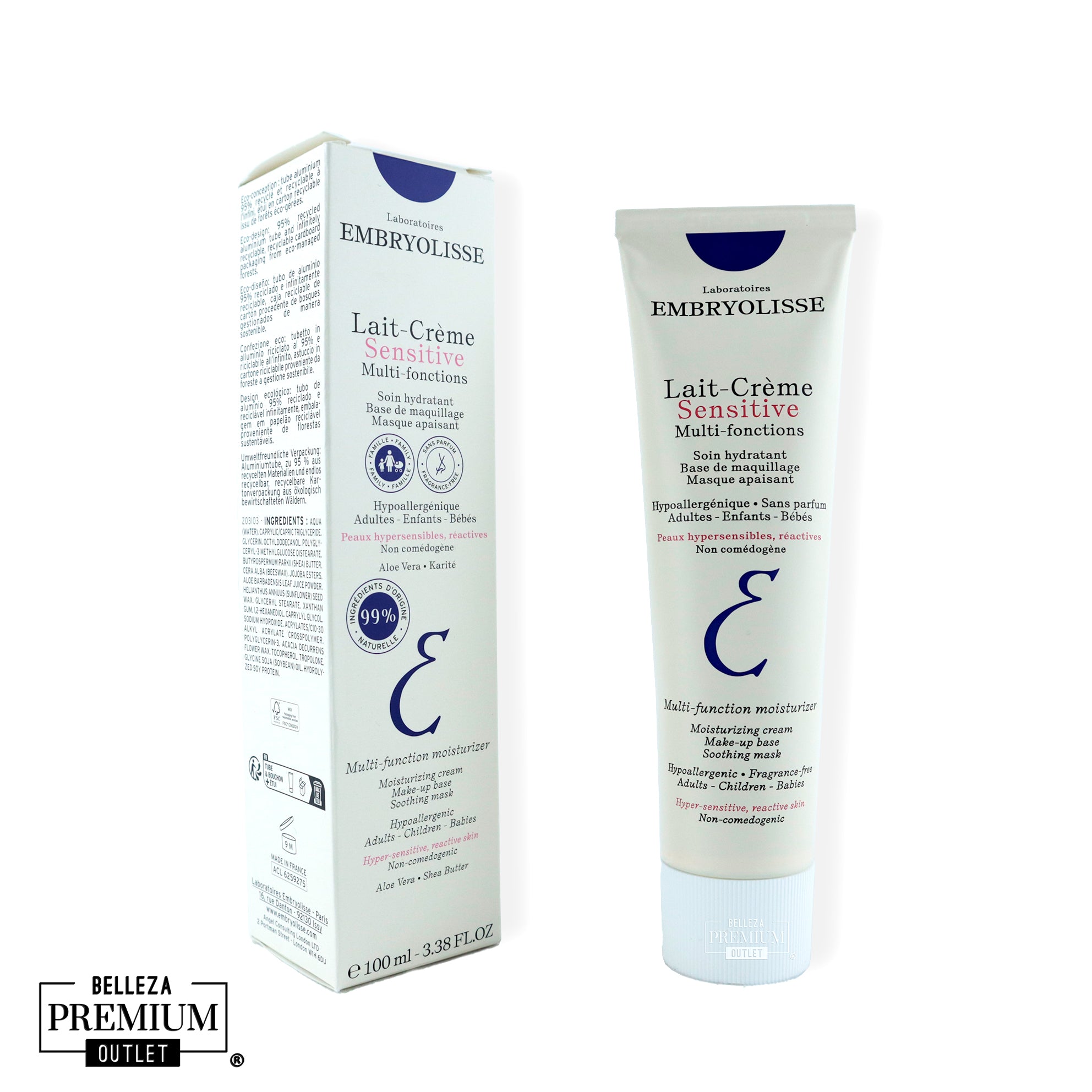Embryolisse Lait Creme Sensitive 100ml-Piel Ultra Sensible, Cuidado Ultra Delicado: Embryolisse Lait-Crème Sensitive