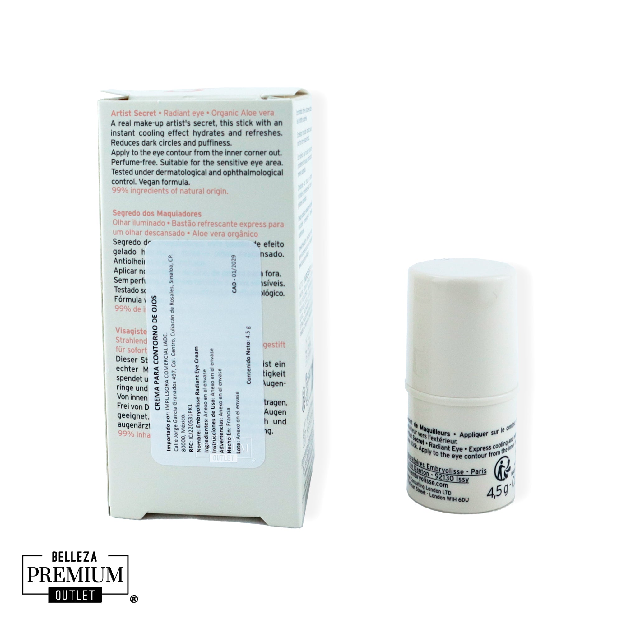 Embryolisse Radiant Eye Cream – Mirada Radiante y Despierta