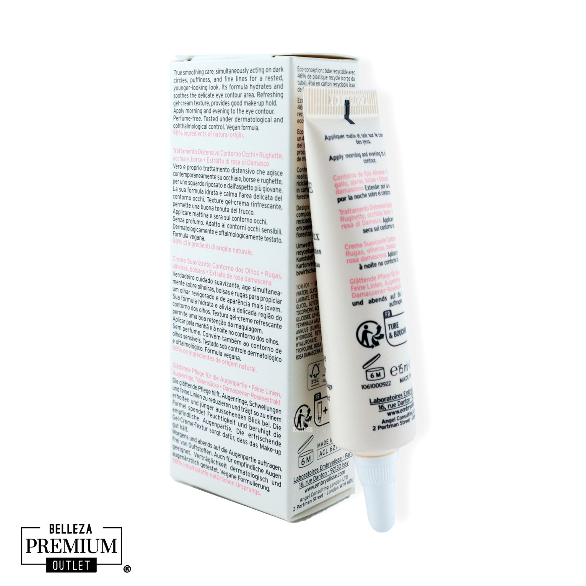 Embryolisse Smoothing Eye Contour Care – Mirada Fresca al Instante