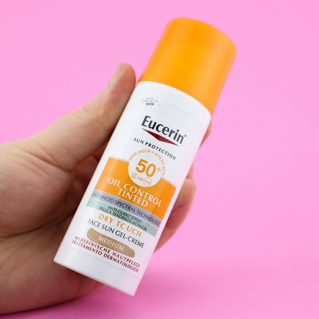 Eucerin Sun Oil Control SPF 50+ Tono Medio 50ml – Protector Solar Facial con Control de Brillo