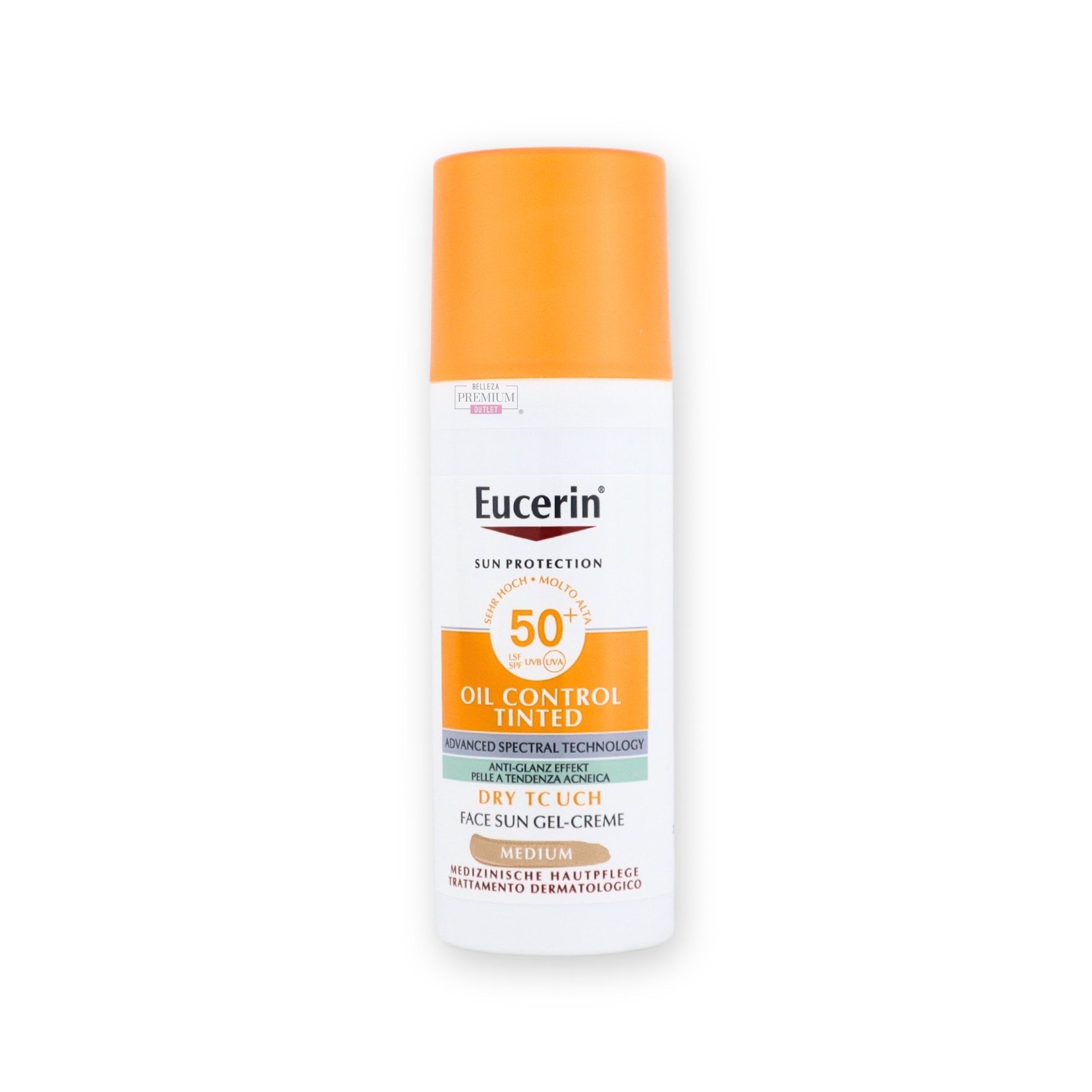 Eucerin Sun Oil Control SPF 50+ Tono Medio 50ml – Protector Solar Facial con Control de Brillo