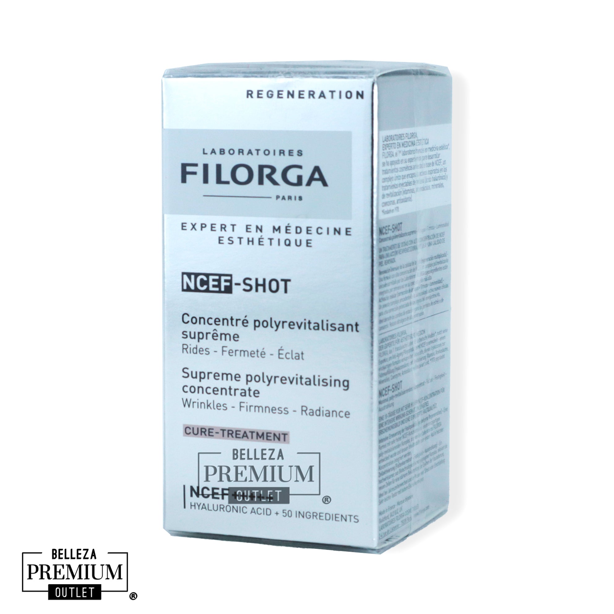 Filorga NCEF Shot 15ml: ¡Potencia máxima en solo 10 días! Filorga NCEF-Shot 15ml – Concentrado rejuvenecedor intensivo para una piel visiblemente renovada