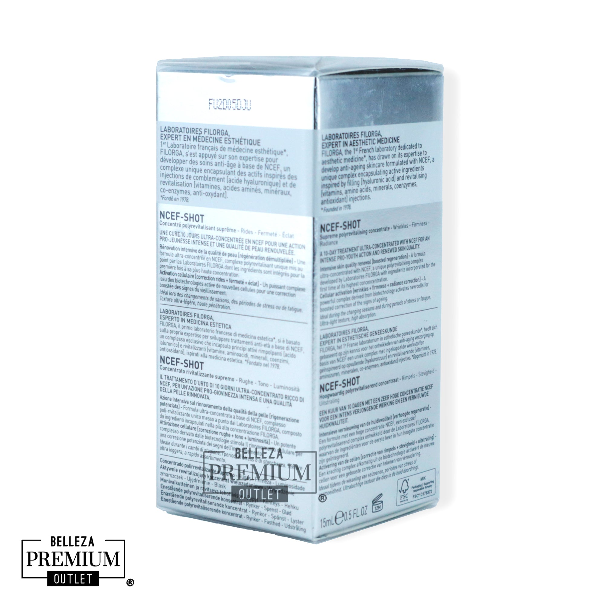 Filorga NCEF Shot 15ml: ¡Potencia máxima en solo 10 días! Filorga NCEF-Shot 15ml – Concentrado rejuvenecedor intensivo para una piel visiblemente renovada