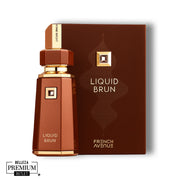 Fragrance World French AV Brun “Liquid Brown” – Intensidad Ambarada, Elegancia Terrosa y Poder Masculino