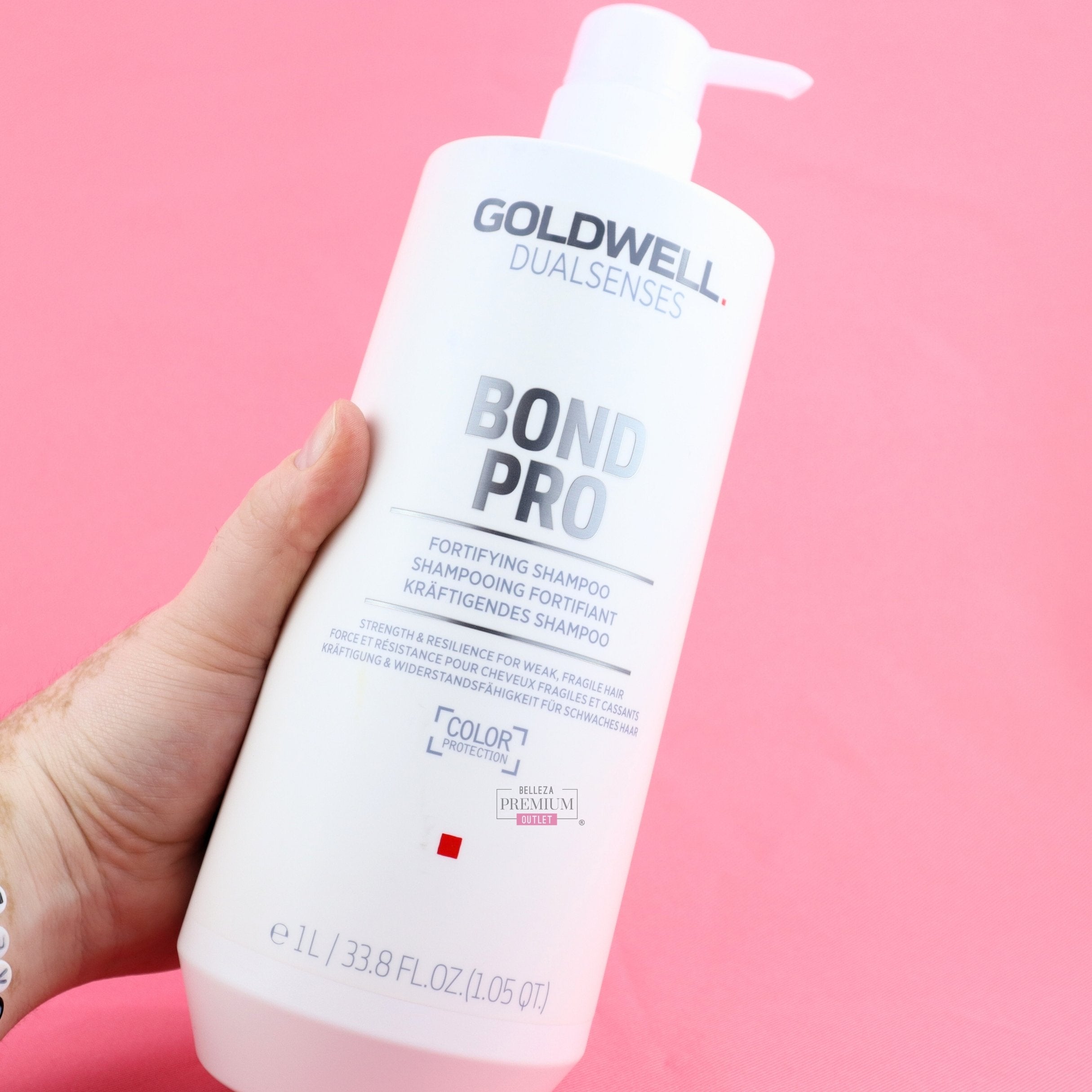 Goldwell Dualsenses Bond Pro Fortifying Shampoo 1000ml: Innovador acondicionador para reparar cabello con daños.