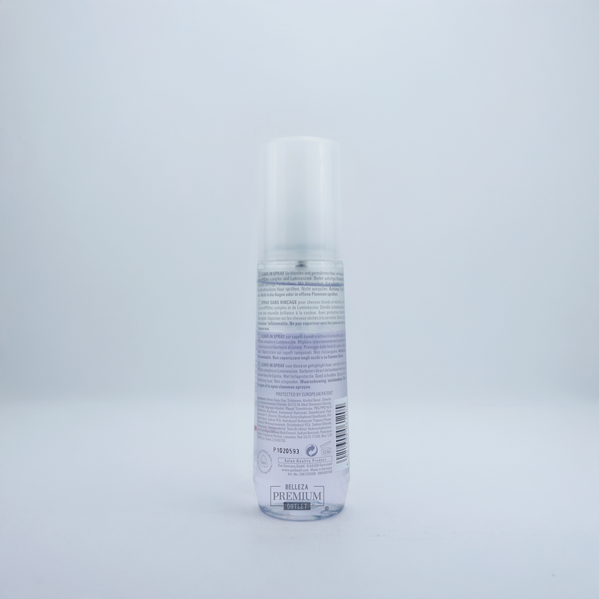 Goldwell DualSenses Bl&Hl Brilliance Serum Spray 150ML-Brillo Instantáneo y Protección para Rubios con Goldwell Brilliance Serum Spray