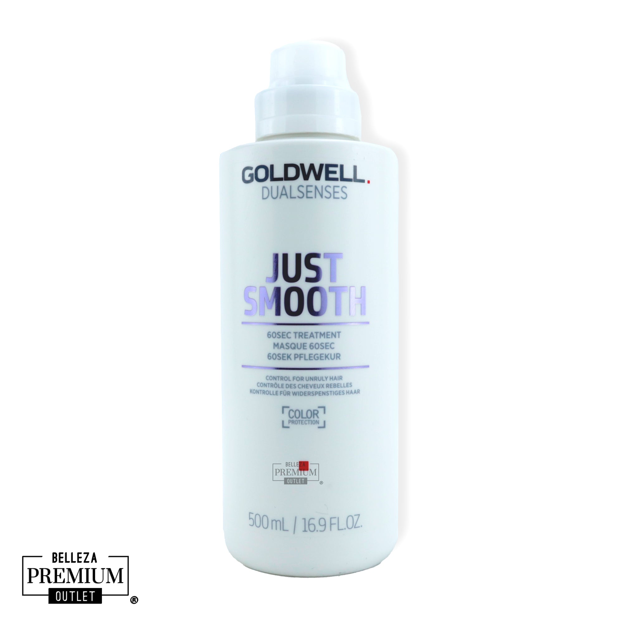 Goldwell Dualsenses Just Smooth 60Sec Treatment 500ml- ¡Cabello suave, controlado y nutrido en solo 60 segundos!