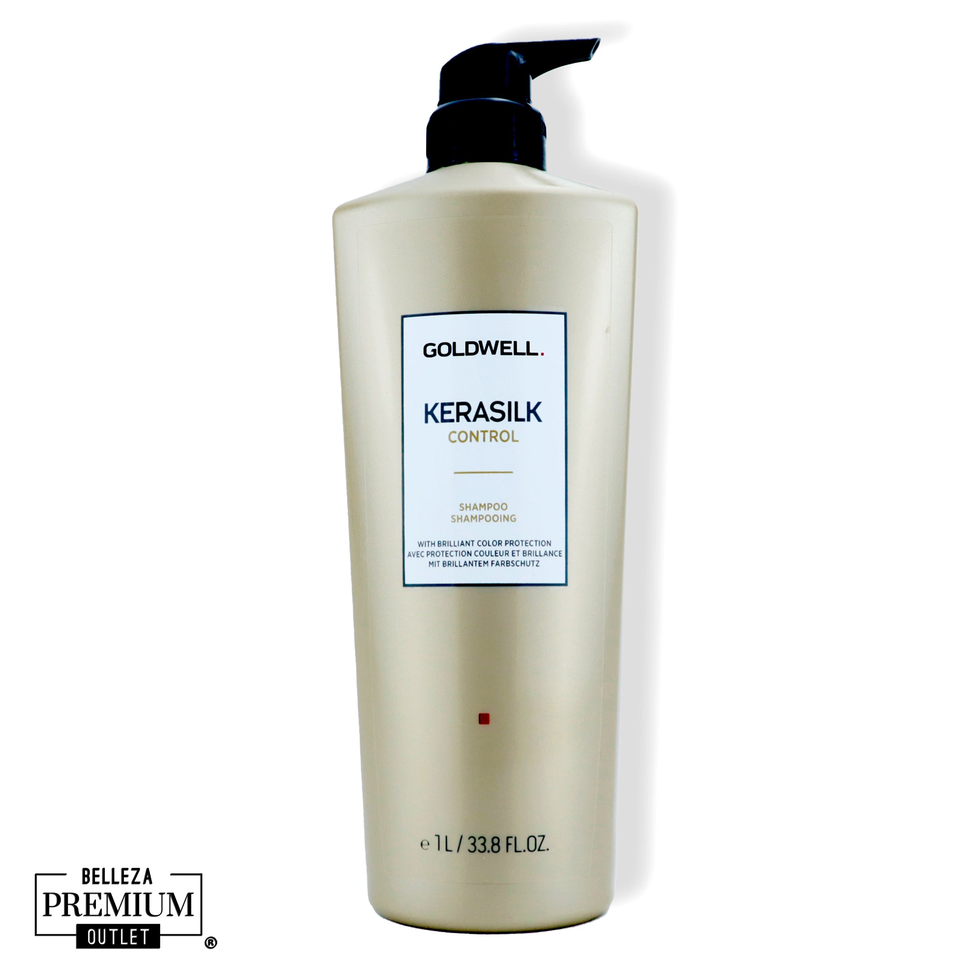Goldwell Kerasilk Control Shampoo 1000ml – Shampoo antiencrespamiento para cabello rebelde y encrespado