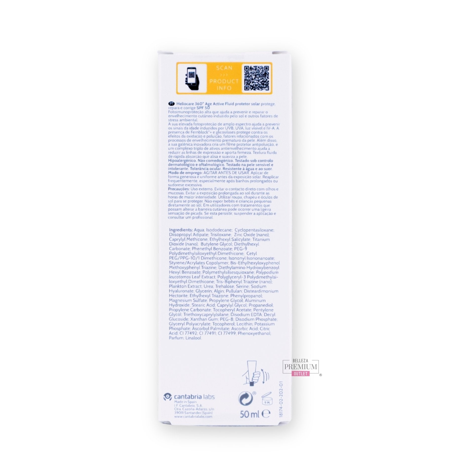 Heliocare 360º Age Active Fluid SPF50+ 50ml – Fotoprotección antiedad de última generación