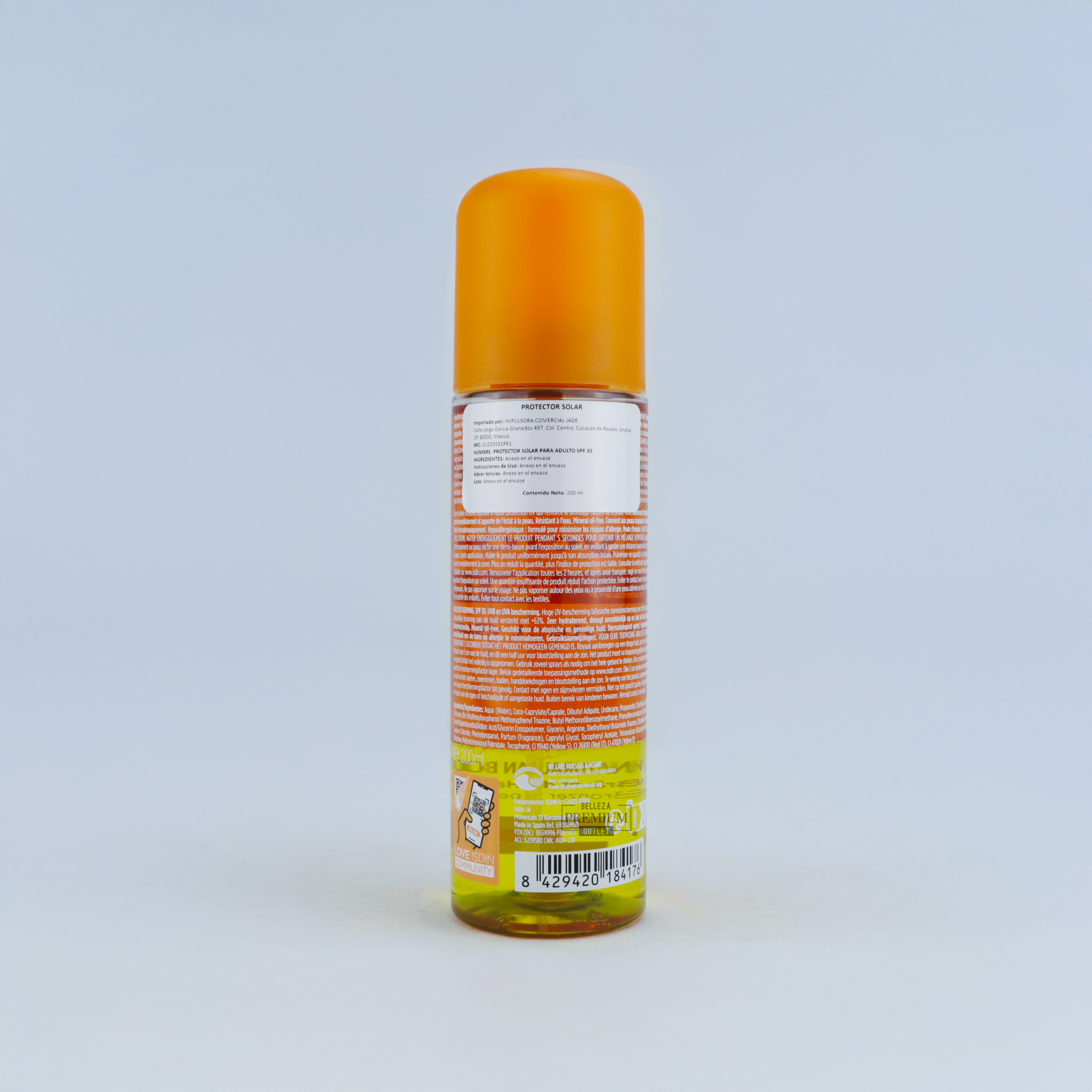 ISDIN Fotoprotector Hydro Oil SPF 30 200ml – Protección Solar Bifásica con Efecto Sublime y Bronceado Luminoso