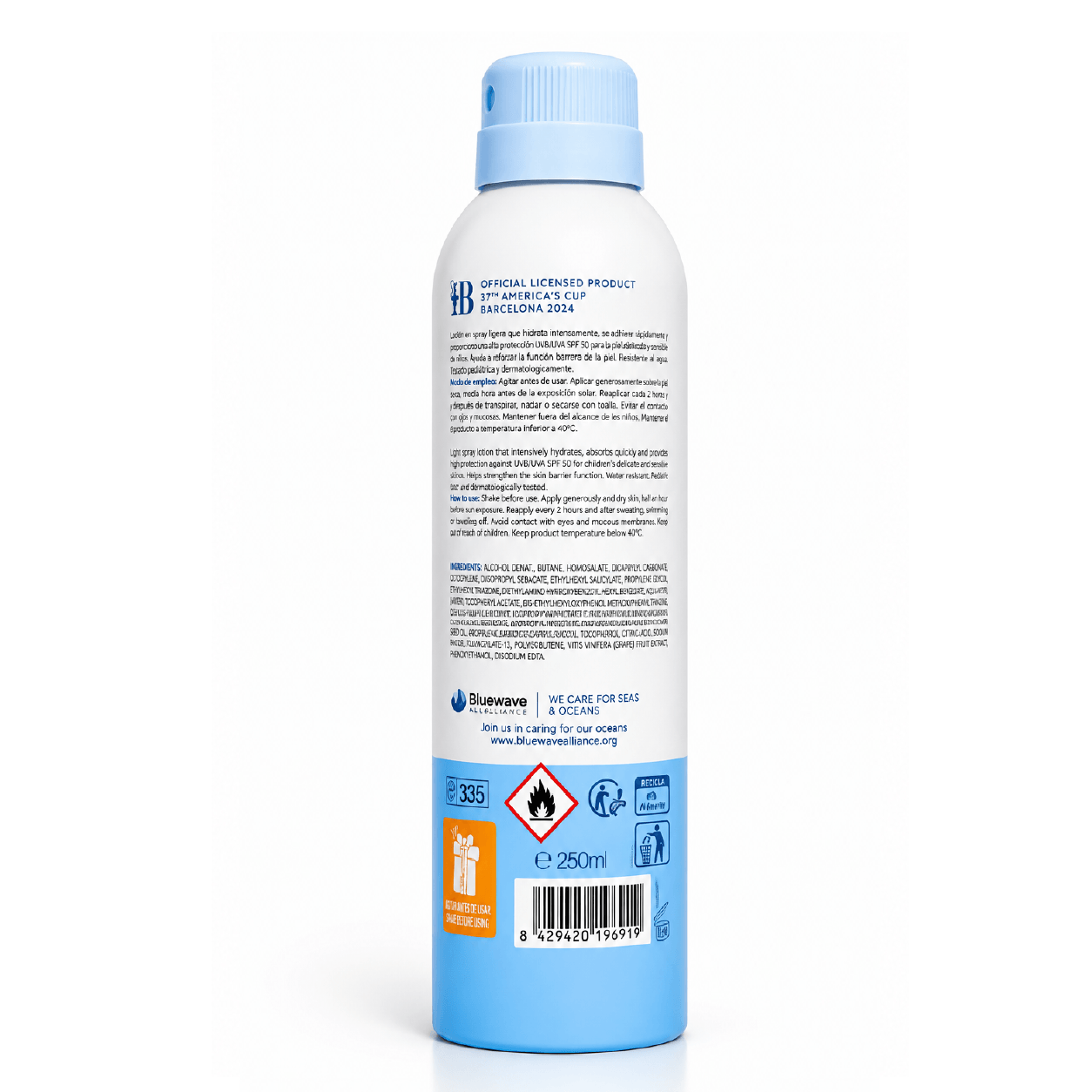 ISDIN Fotoprotector Pediatrics Lotion Spray- Fotoprotector en Loción Kids SPF 50 250 ml