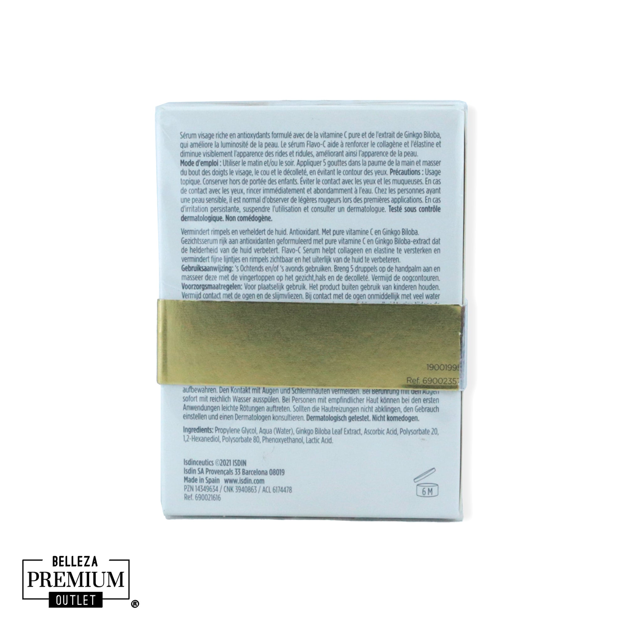 ISDIN Isdinceutics Flavo-C Serum 15ml – Vitamina C Pura para Luminosidad, Firmeza y Antioxidación Profunda