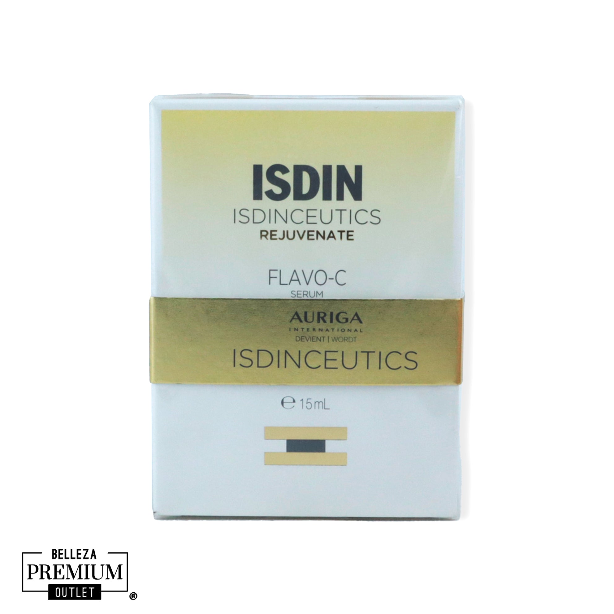 ISDIN Isdinceutics Flavo-C Serum 15ml – Vitamina C Pura para Luminosidad, Firmeza y Antioxidación Profunda