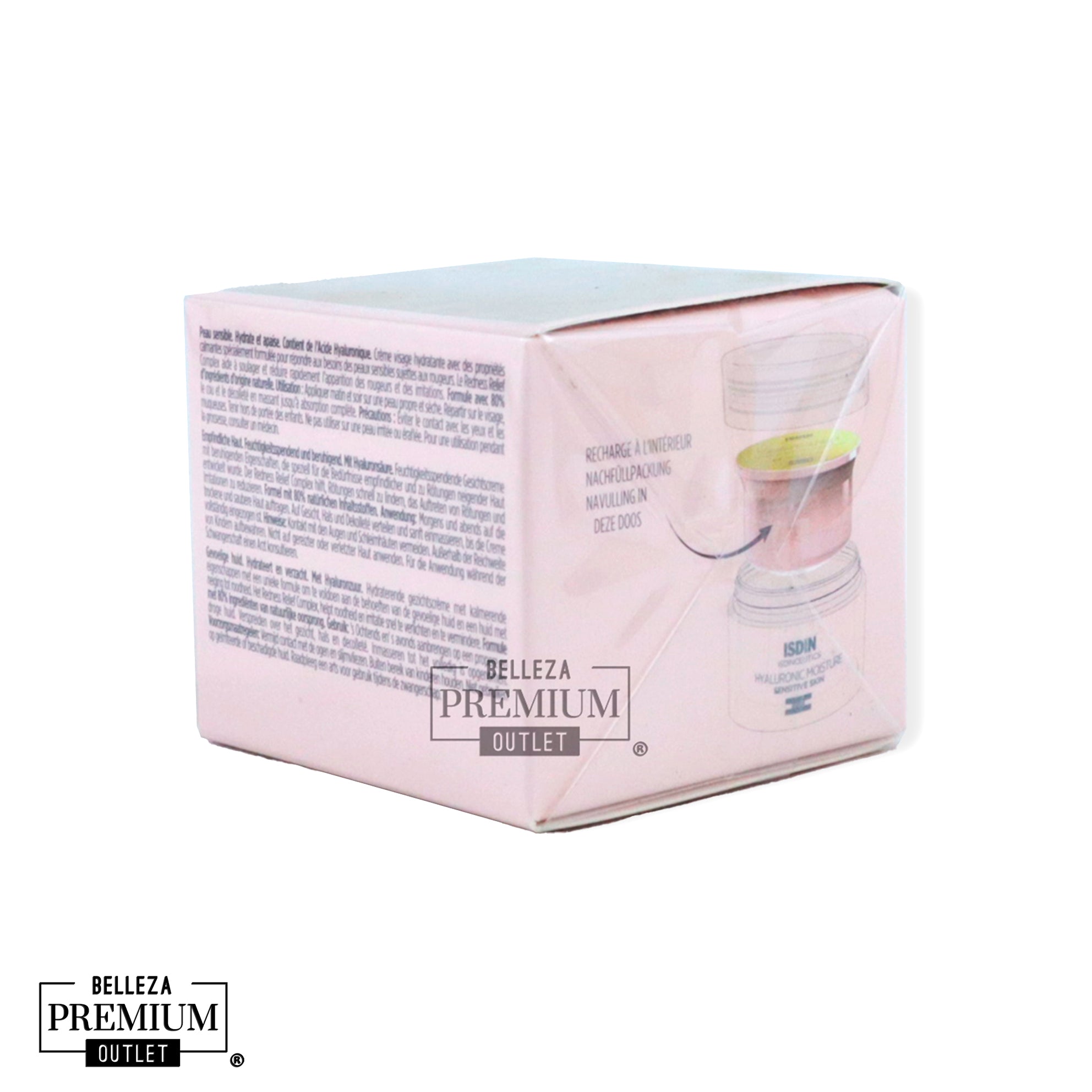 ISDIN Isdinceutics Hyaluronic Moisture – Piel Sensible 50g (Refill) | Hidratación Profunda y Reparadora en Formato Sostenible