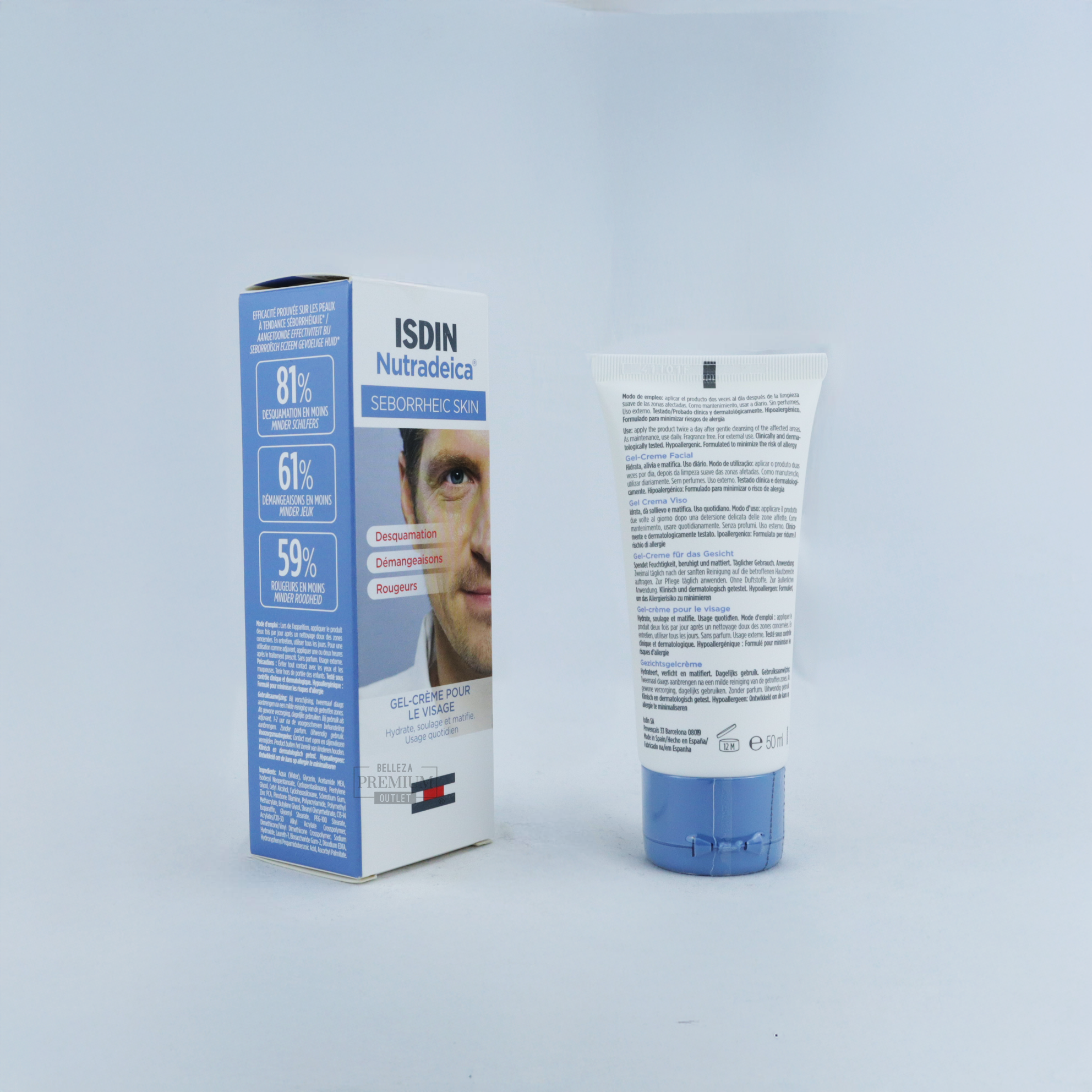 ISDIN Nutradeica 50ml – Hidratación y Nutrición Intensiva para Piel Seca