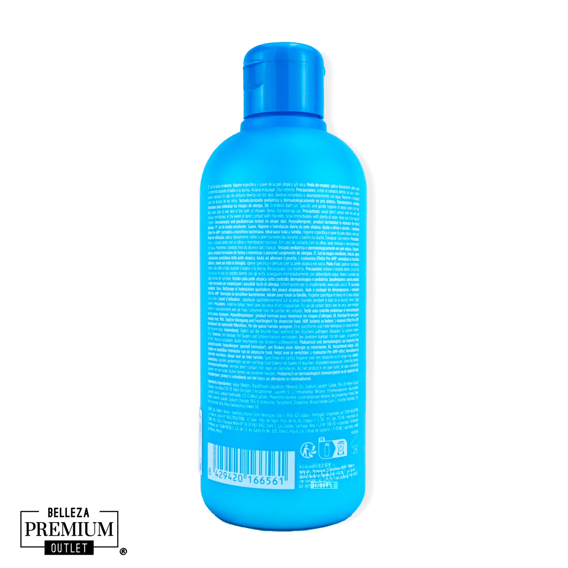 ISDIN Nutratopic PRO-AMP Gel de Baño 400ml – Higiene Suave y Protectora para Pieles Atópicas o Muy Secas
