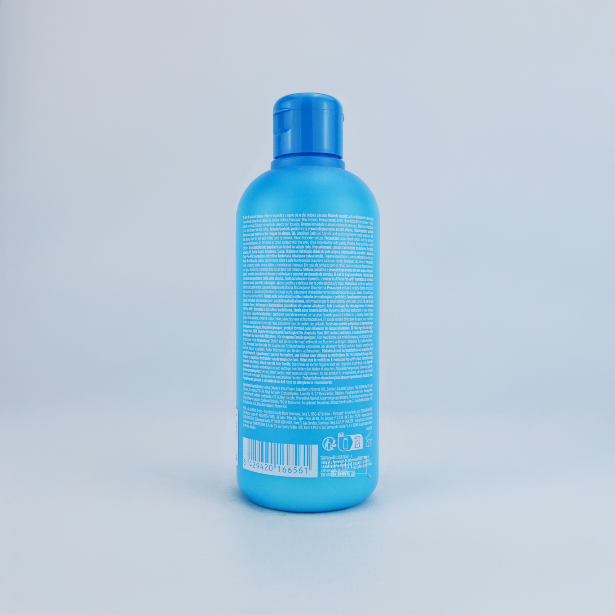 ISDIN Nutratopic PRO-AMP Gel de Baño 400ml – Higiene Suave y Protectora para Pieles Atópicas o Muy Secas