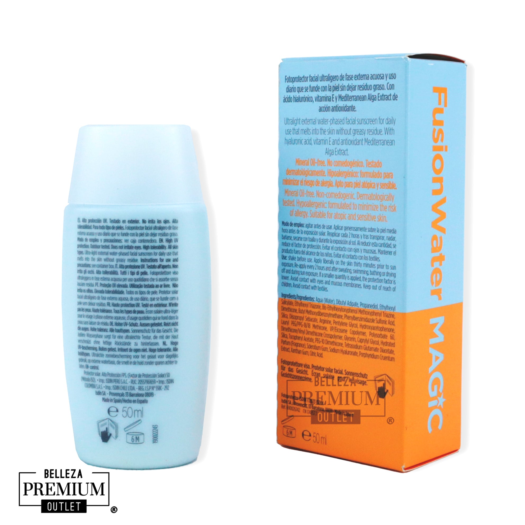 Isdin Fotoprotector Fusion Water Magic SPF50+ 50ml: Protección Solar Increíble para Tu Piel