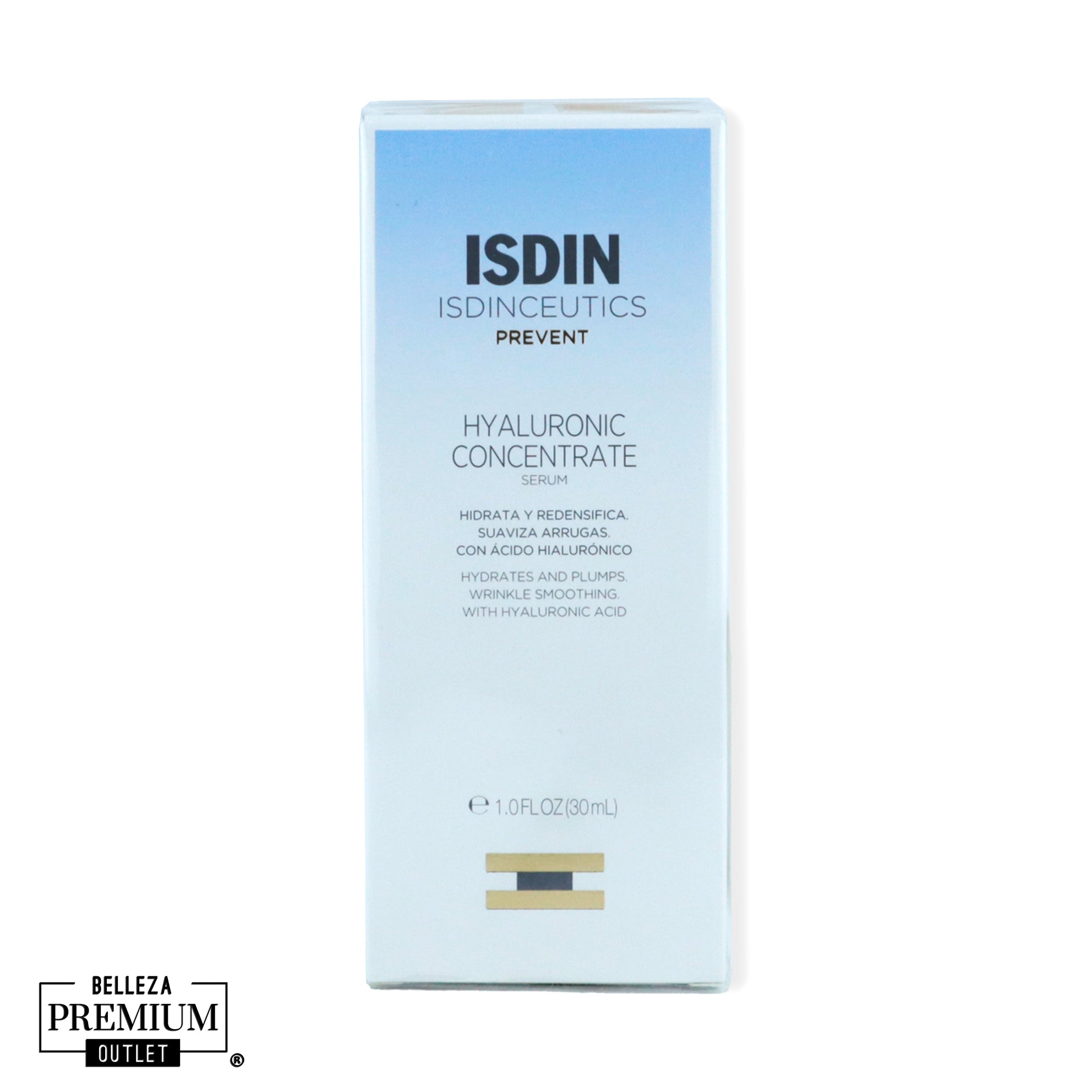 ISDIN Hyaluronic Concentrate Serum 30ml – Hidratación Intensa y Luminosidad para una Piel Visiblemente Renovada