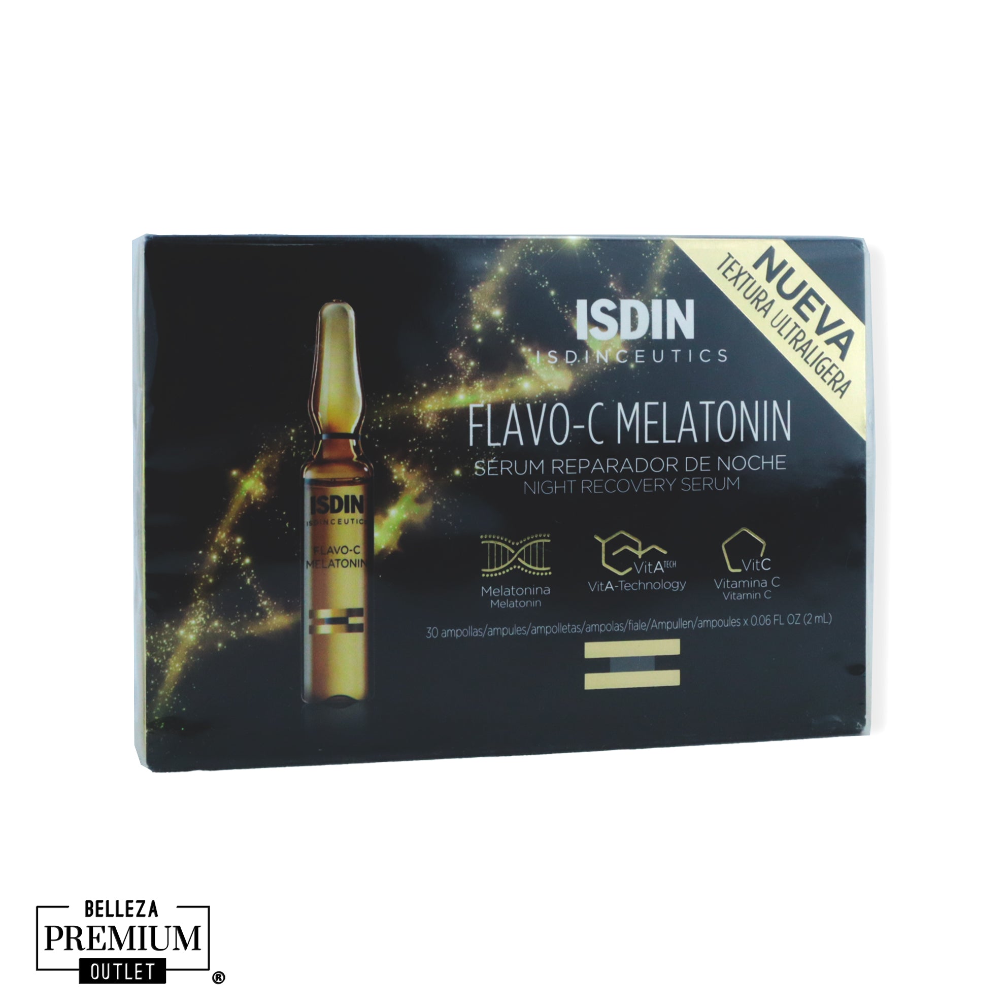 ISDIN Isdinceutics Flavo-C Melatonina Cuidado Facial 30 Ampolletas