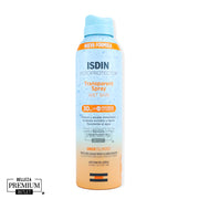 ISDIN Fotoprotector Transparent Spray Wet Skin SPF 30 – Protección Solar Transparente en Spray, Incluso sobre Piel Mojada