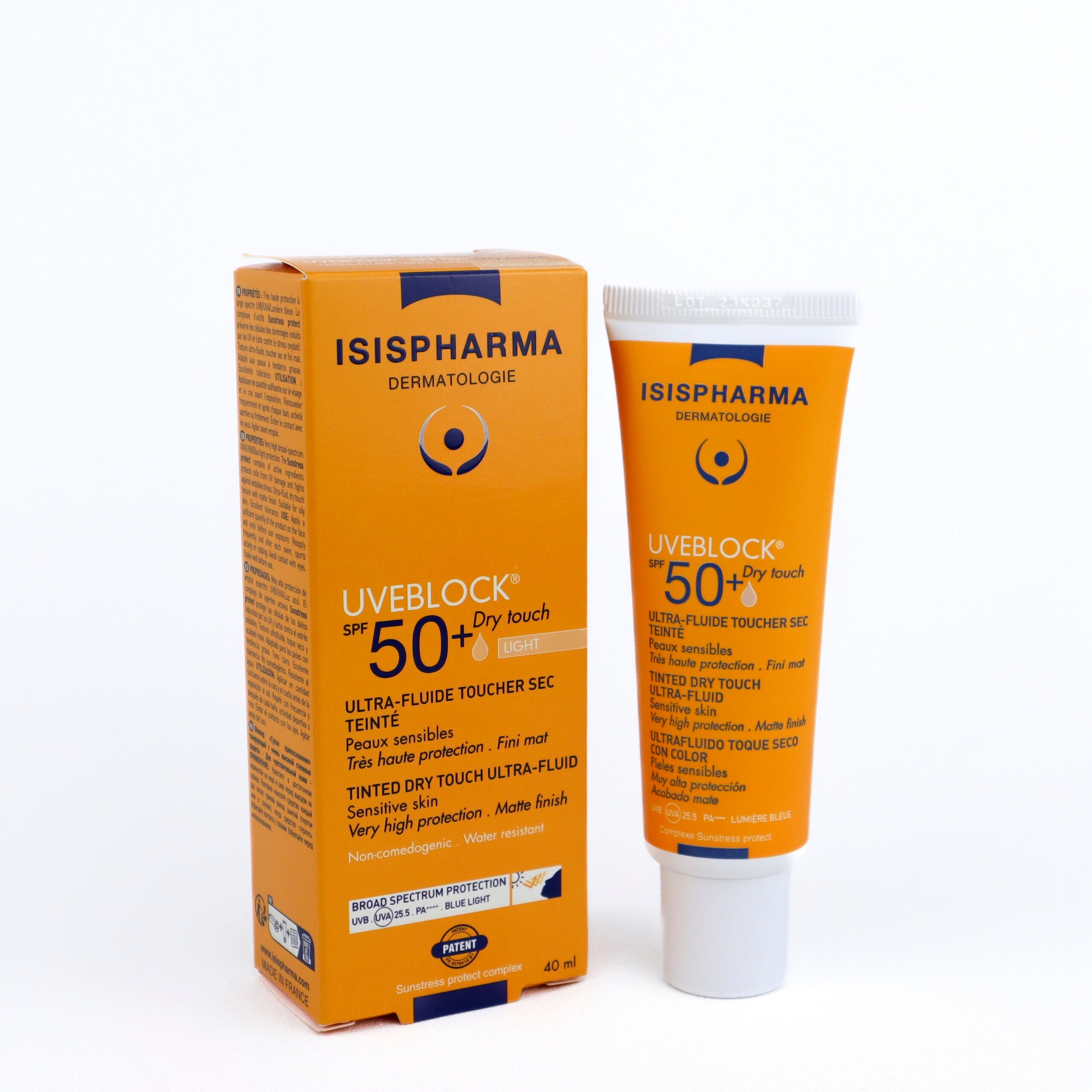 Isispharma UVEBLOCK SPF50+dry touch Tono Claro 40ml