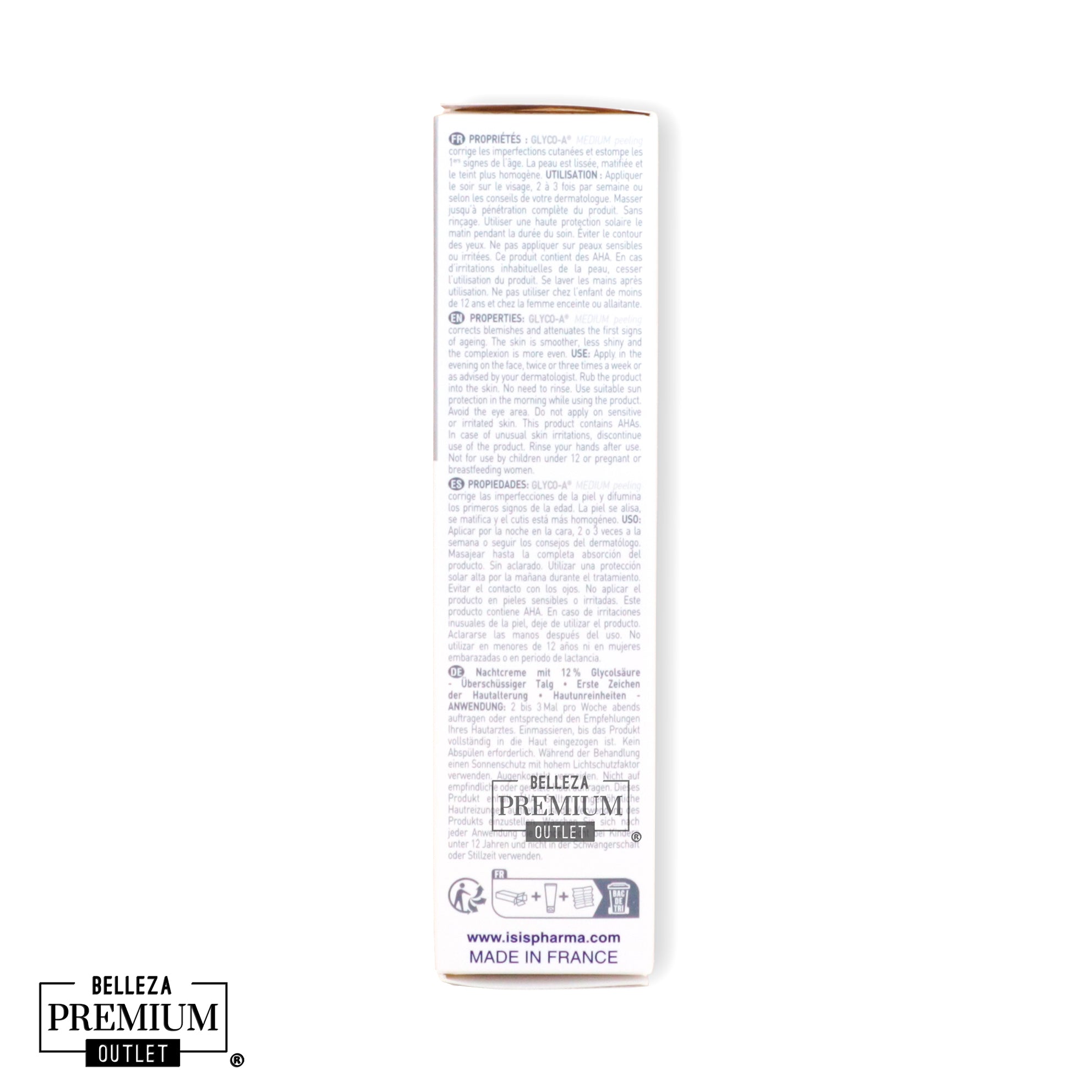 Isispharma Glyco A Medium Peeling Night Cream 30ml 12%