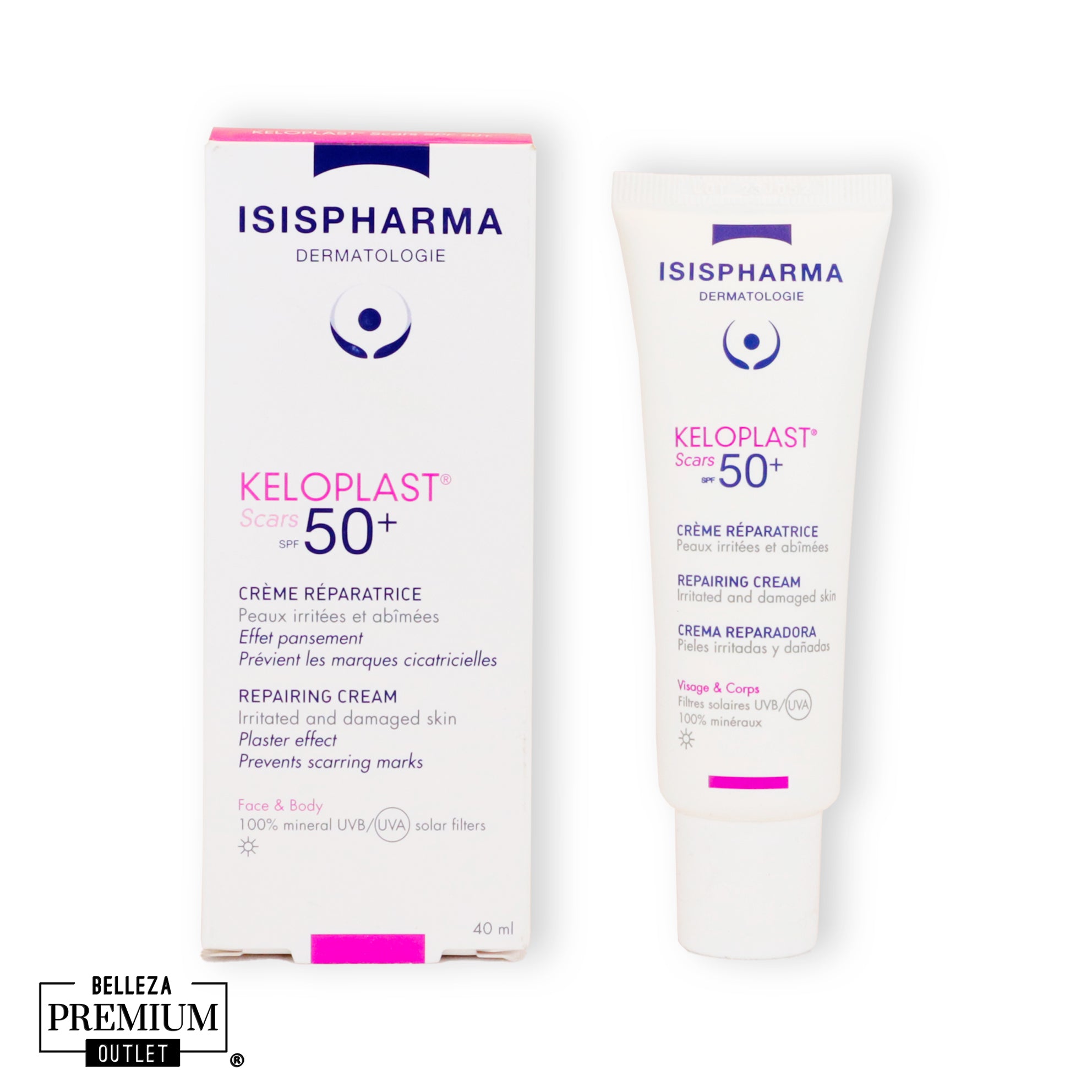 Isispharma Keloplast Scars Repair Cream Spf50+ 40Ml
