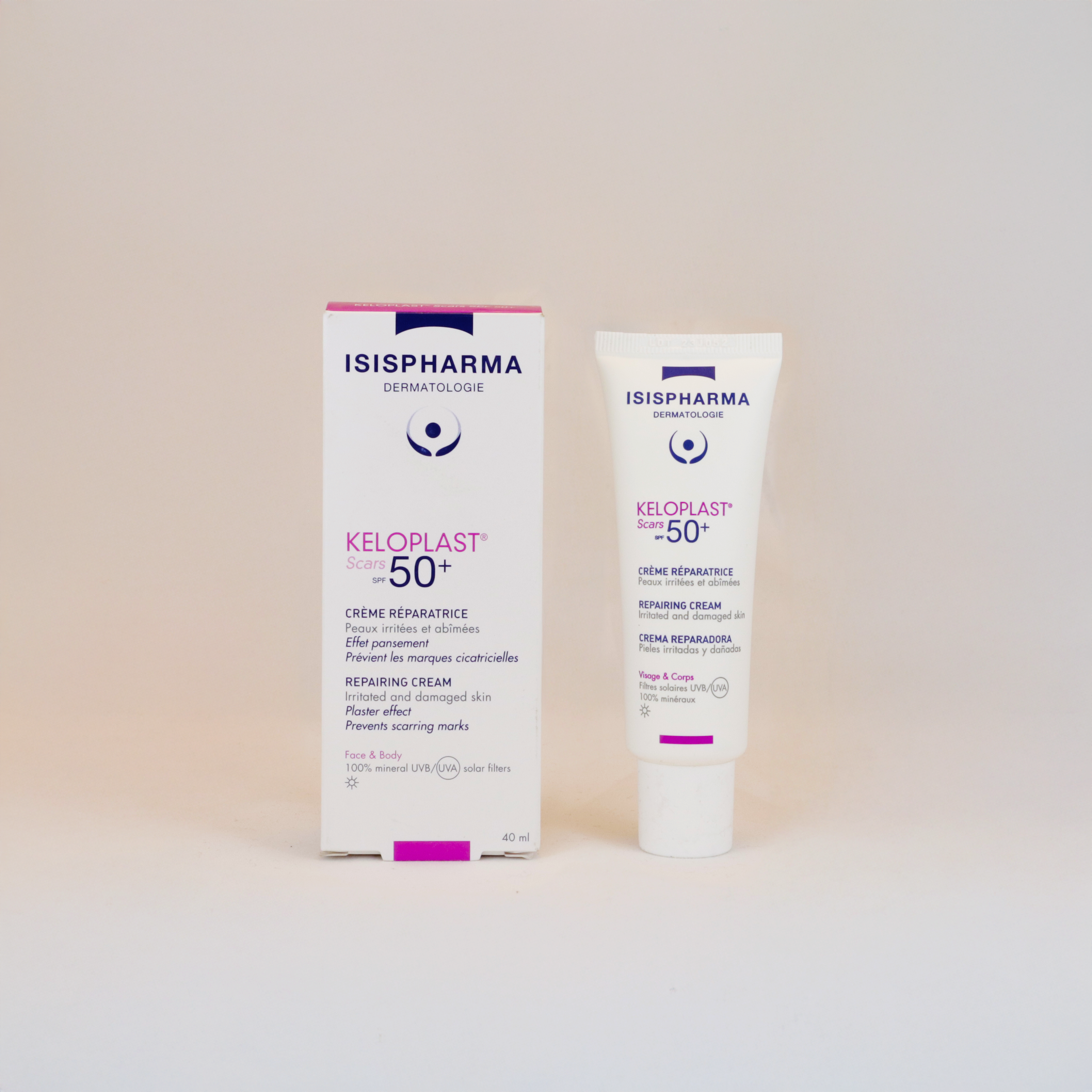Isispharma Keloplast Scars Repair Cream Spf50+ 40Ml
