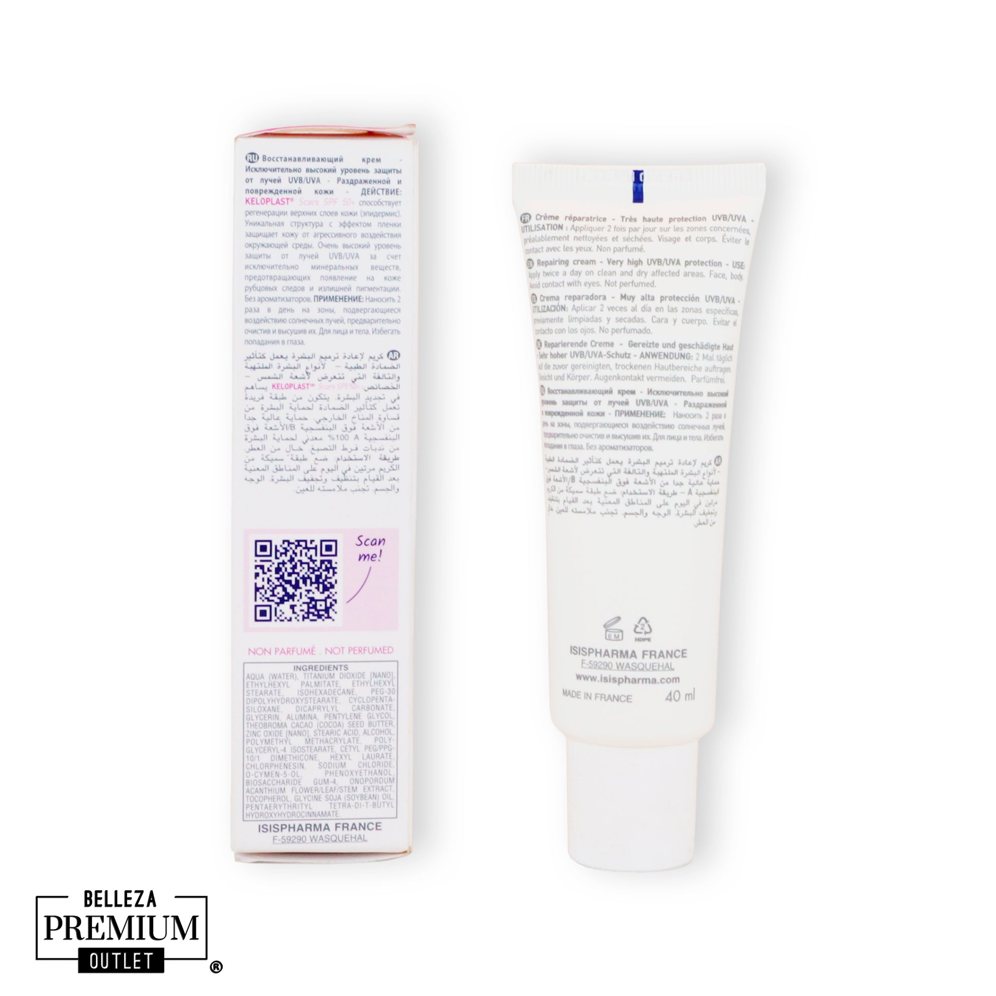 Isispharma Keloplast Scars Repair Cream Spf50+ 40Ml