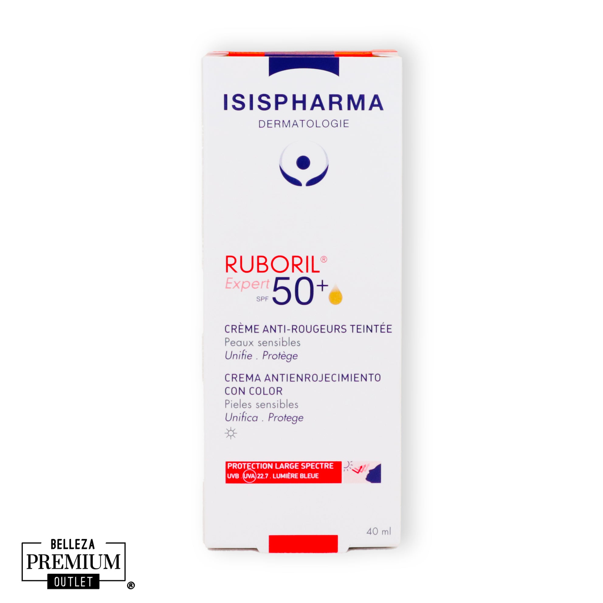 Isispharma Ruboril Expert Spf 50+ Tinted AntiRedness Cream 40Ml
