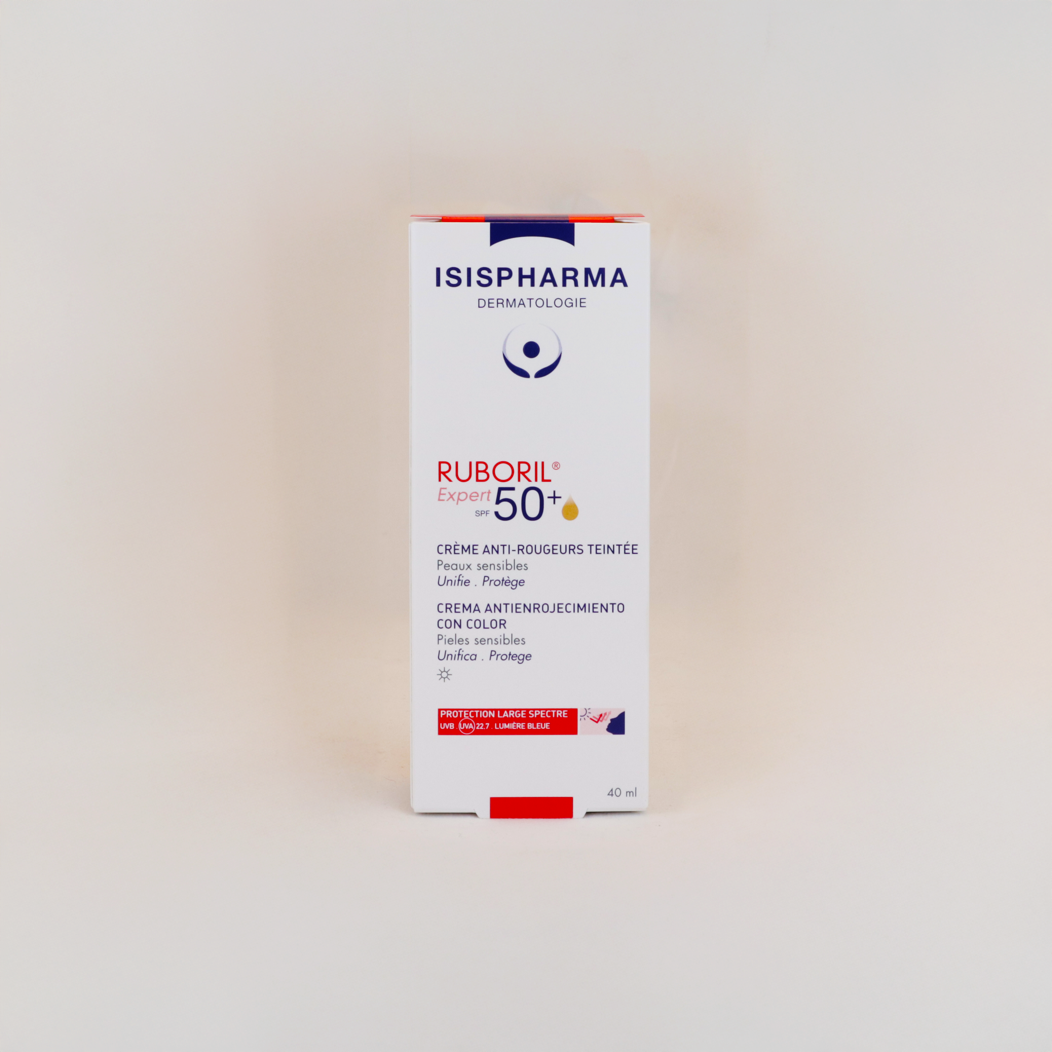 Isispharma Ruboril Expert Spf 50+ Tinted AntiRedness Cream 40Ml