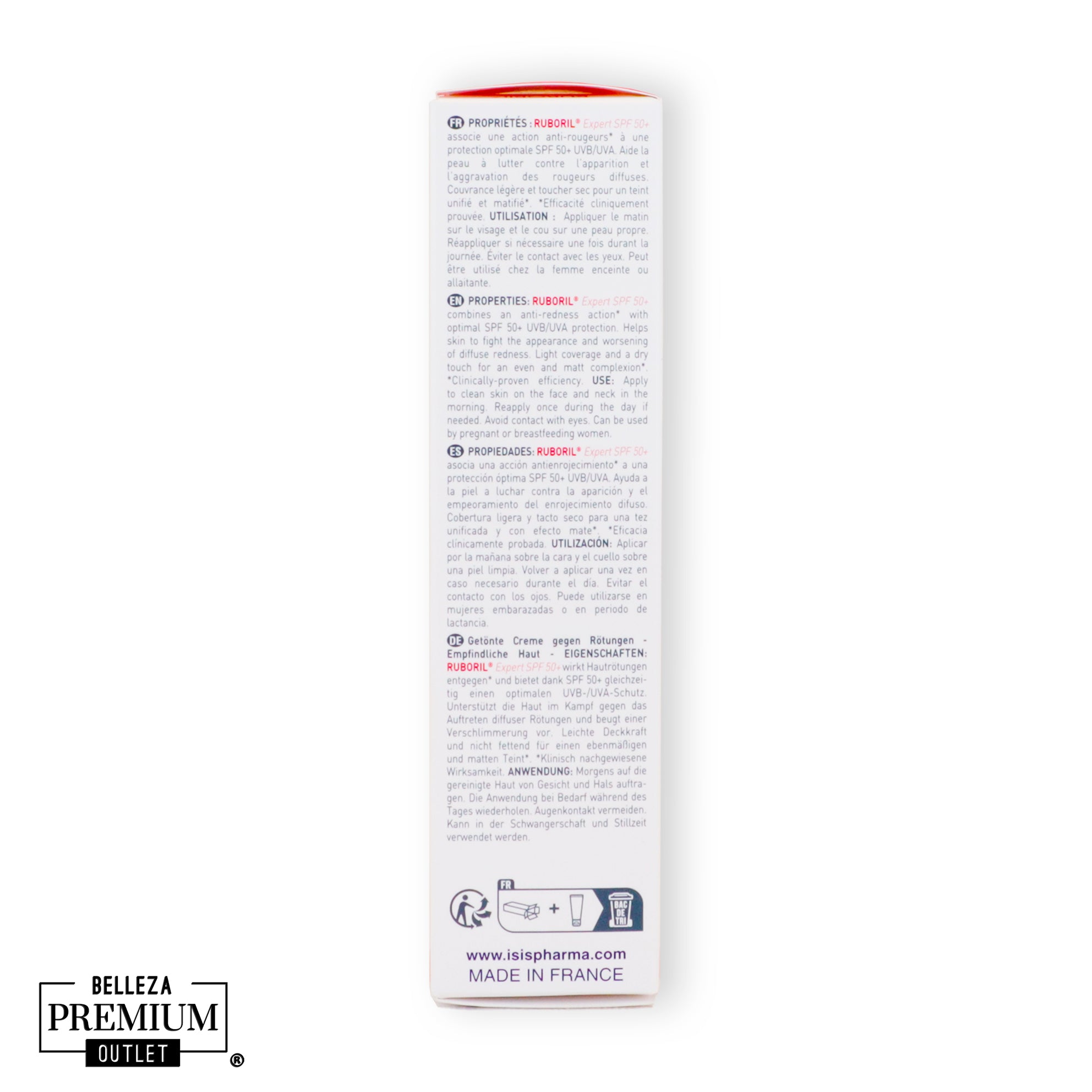 Isispharma Ruboril Expert Spf 50+ Tinted AntiRedness Cream 40Ml
