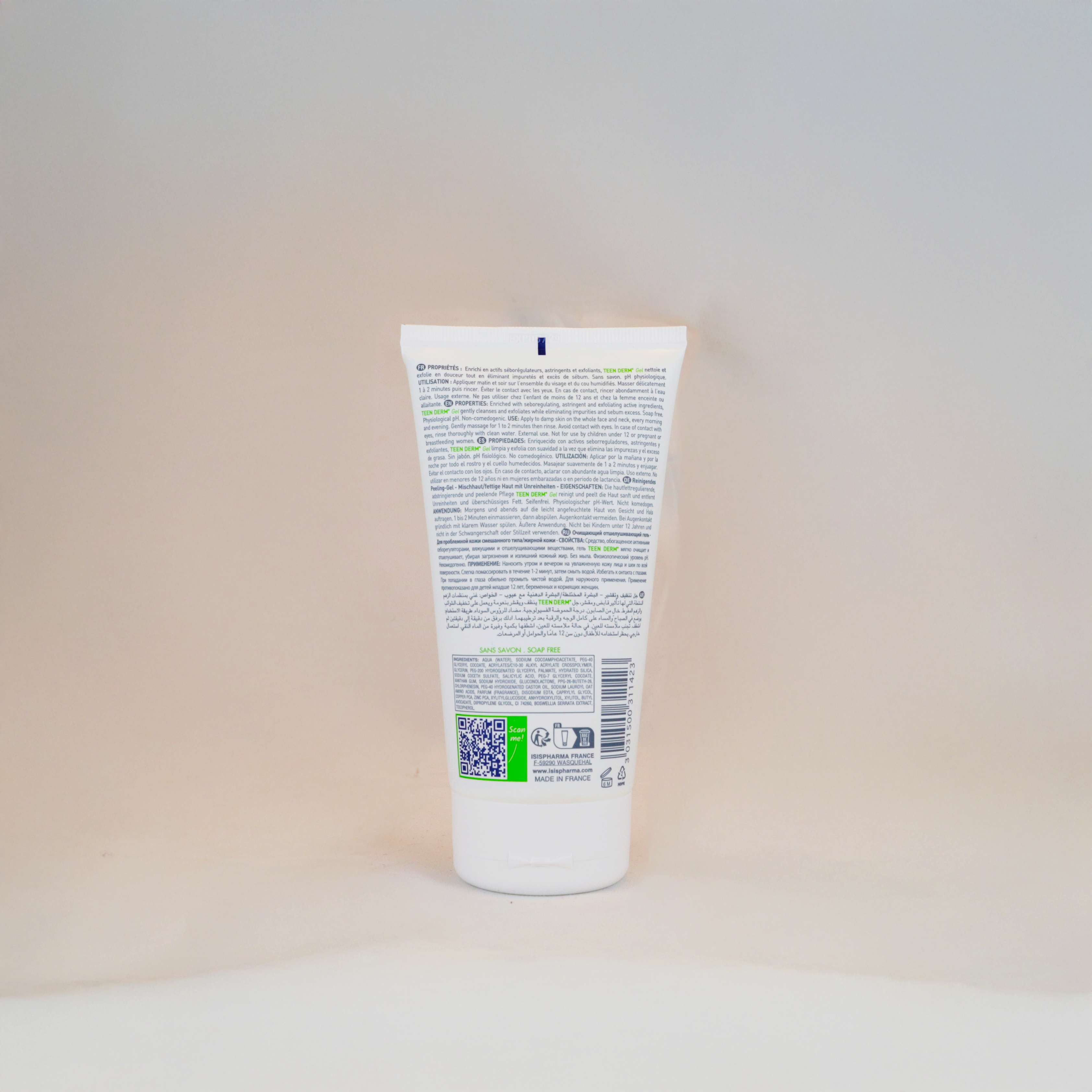 Isispharma Teen Derm Exfoliating Cleansing Gel 150Ml