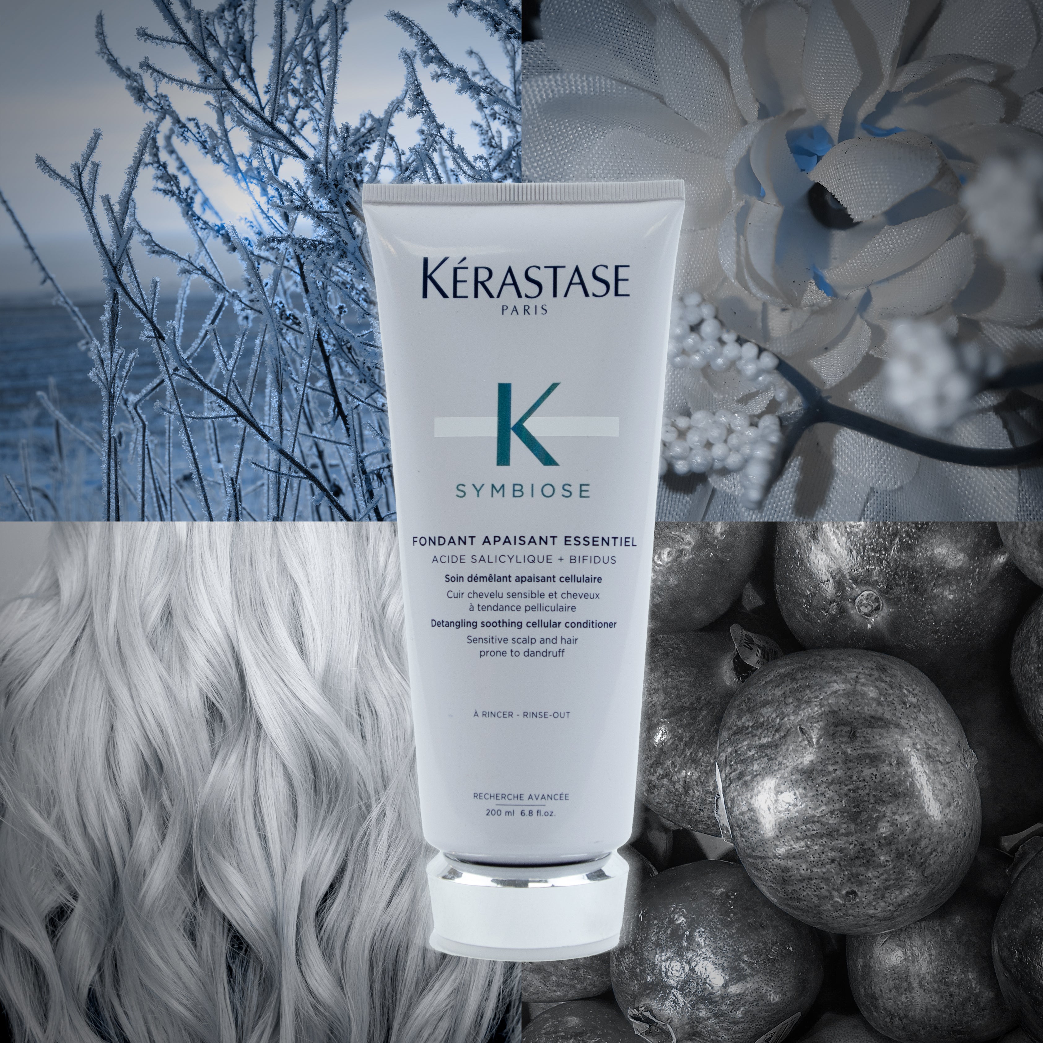 Kérastase Symbiose Fondant Apaisant Essentiel 200ml – Acondicionador Calmante para Cuero Cabelludo y Cabello