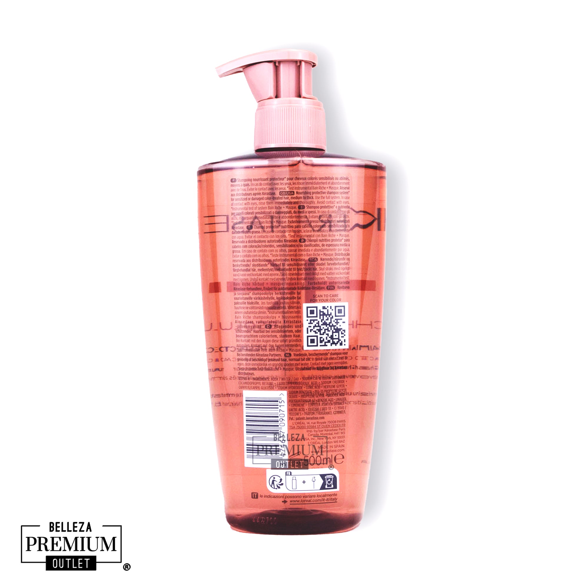 Kerastase Chroma Absolu Bain Riche Chroma Respect 500ml: Nutrición y Brillo Sublime para Cabello Teñido