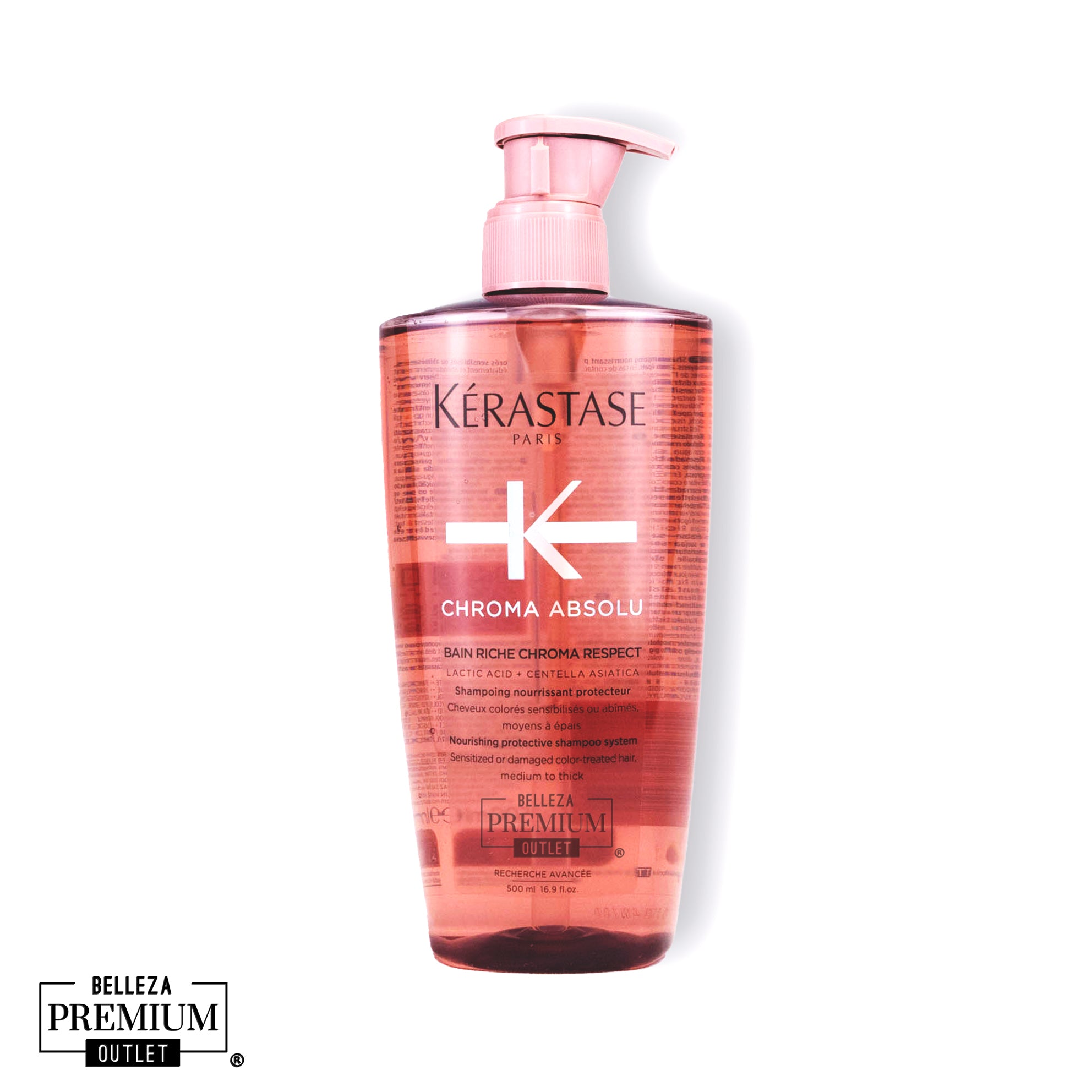 Kerastase Chroma Absolu Bain Riche Chroma Respect 500ml: Nutrición y Brillo Sublime para Cabello Teñido