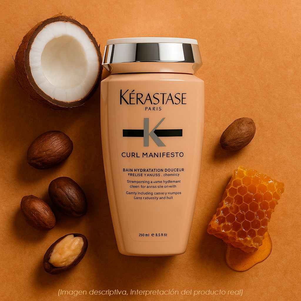Kérastase Curl Manifesto Bain Hydratation 250ml – Shampoo Hidratante para Rizos Suaves y Definidos