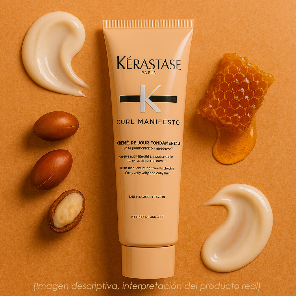 Kérastase Curl Manifesto Crème De Jour Fondamentale 150ml – Crema Hidratante de Día para Rizos Suaves y Definidos