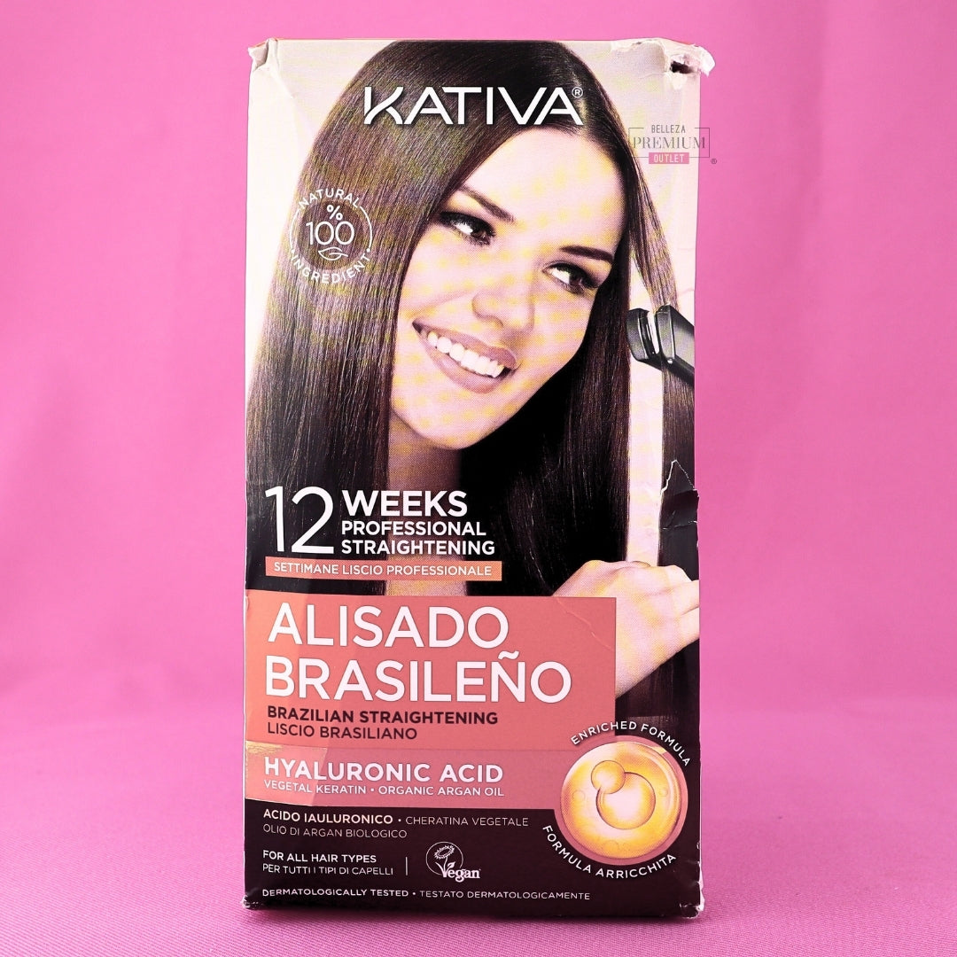 Kativa Alisado Brasileno Brazilian Straightening 12 semanas CAJA DAÑADA