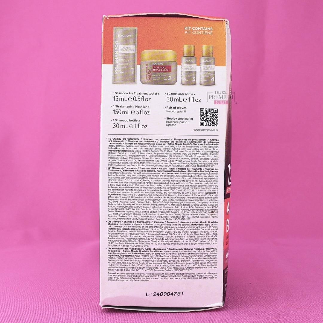 Kativa Alisado Brasileno Brazilian Straightening 12 semanas CAJA DAÑADA