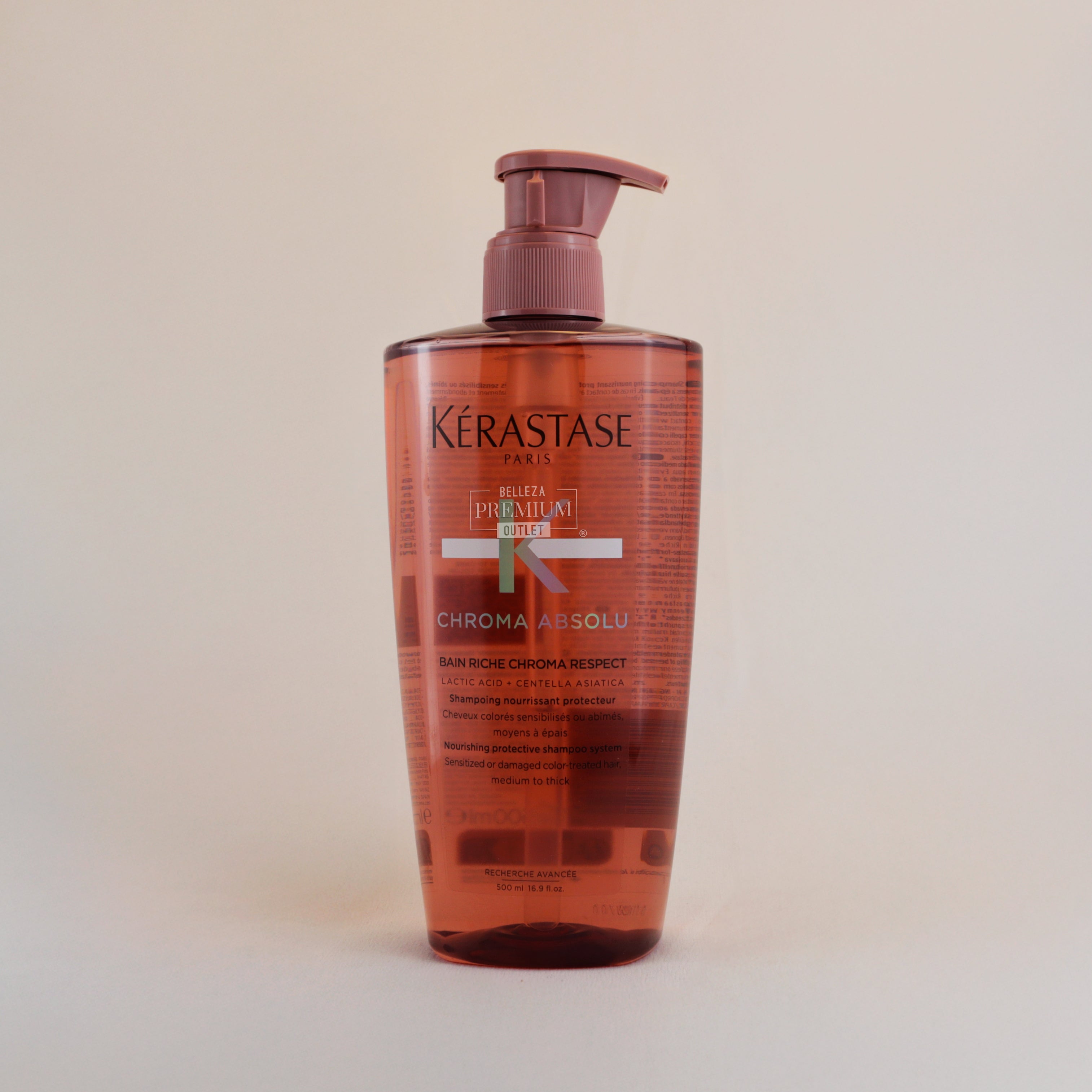 Kerastase Chroma Absolu Bain Riche Chroma Respect 500ml: Nutrición y Brillo Sublime para Cabello Teñido