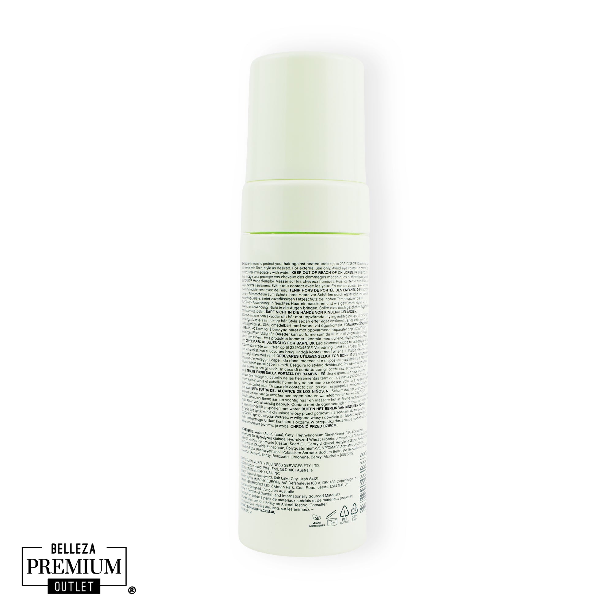 Kevin Murphy Heated Defense espuma protectora térmica 150 ml – Defensa total contra el calor para tu cabello