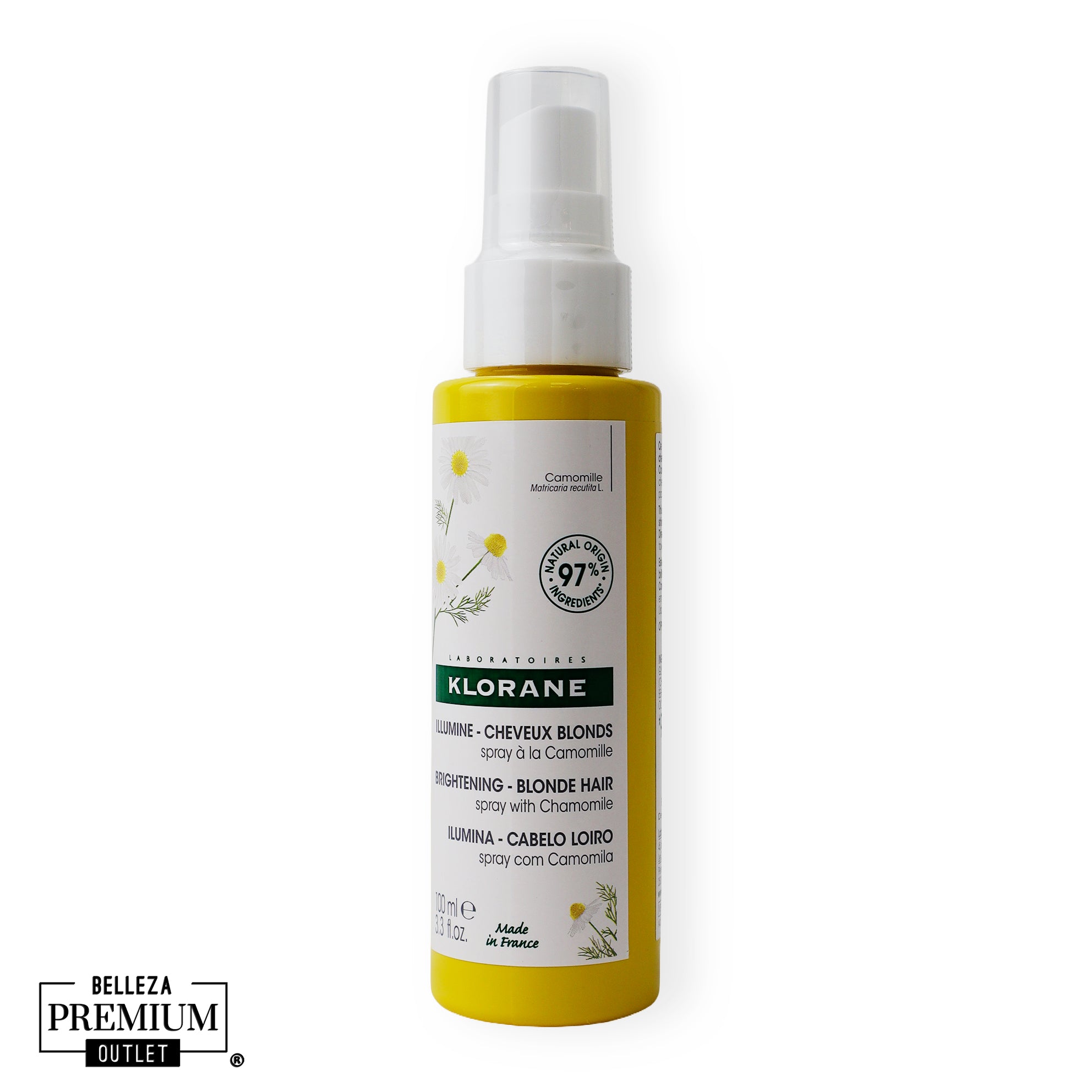 Klorane Illumine - Blonde Hair Spray With Chamomile 100 ml – Spray iluminador para cabello rubio