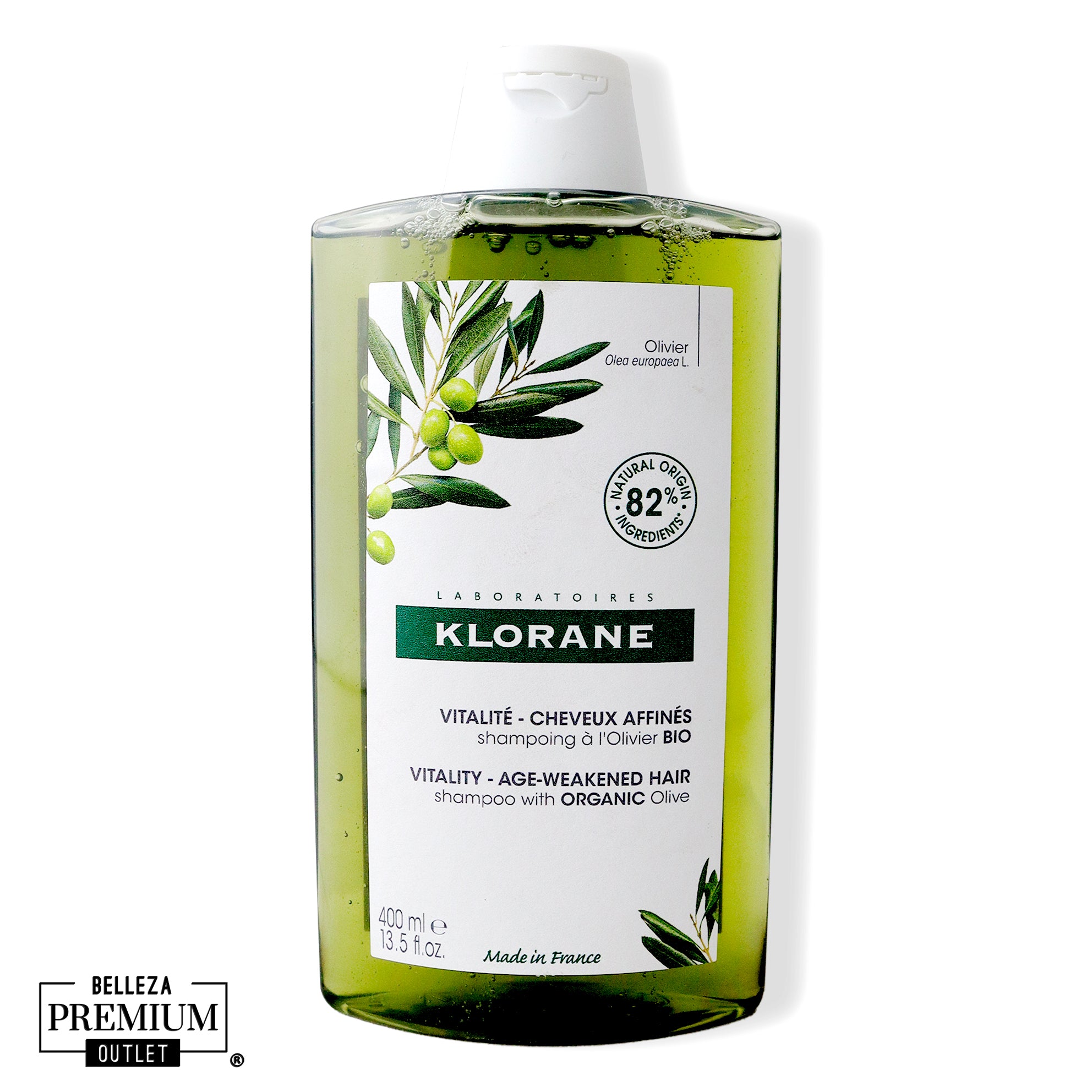 Klorane Vitality Shampoo 400ml — Champú Energizante para Cabello Debilitado y Fatigado