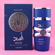 LATTAFA SPRAY ASAD ZANZIBAR 100ML / Dior Homme CAJA DAÑADA