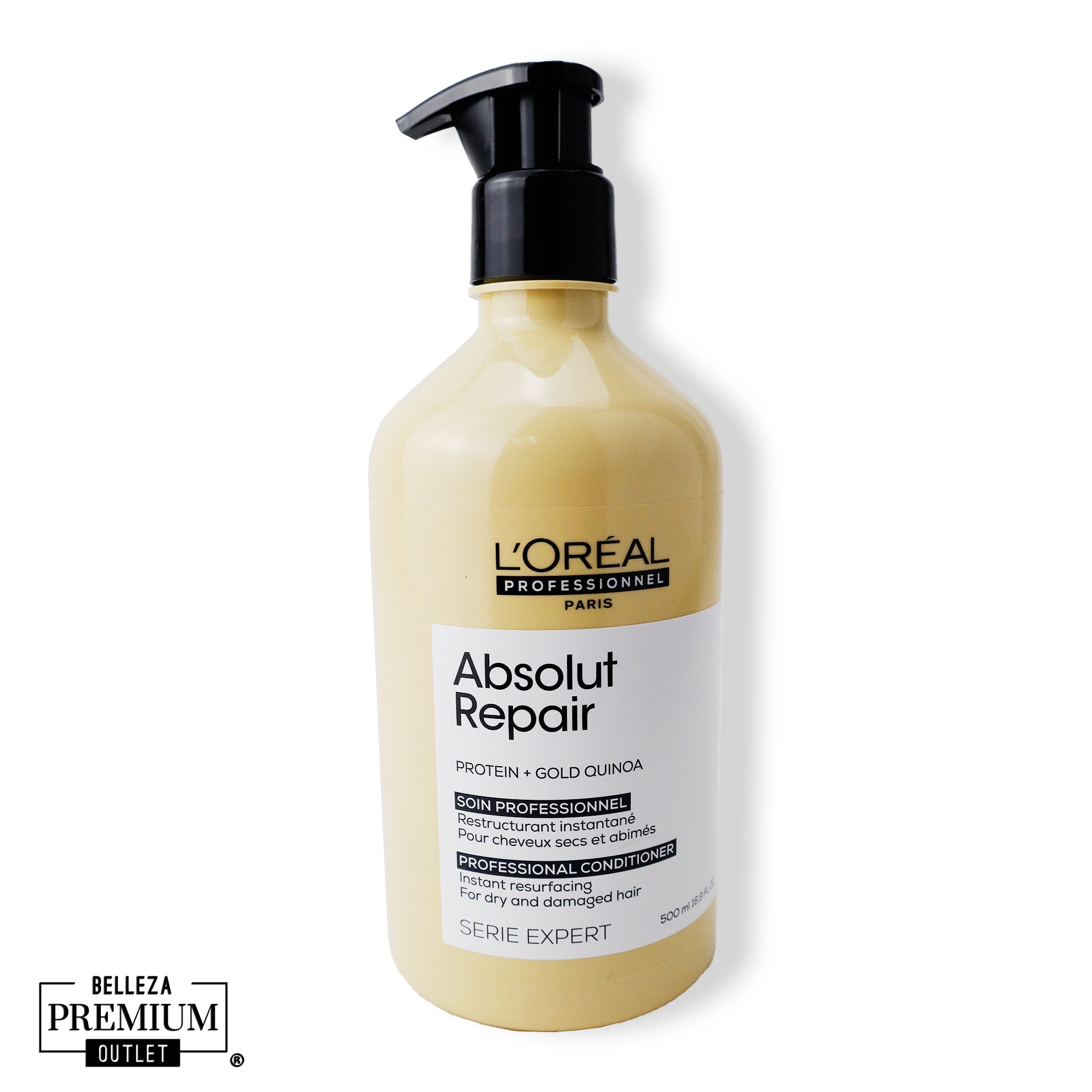 L'Oréal Professionnel Serie Expert Absolute Repair Gold Conditioner 500ml – Reparación y Suavidad Suprema para Cabello Dañado