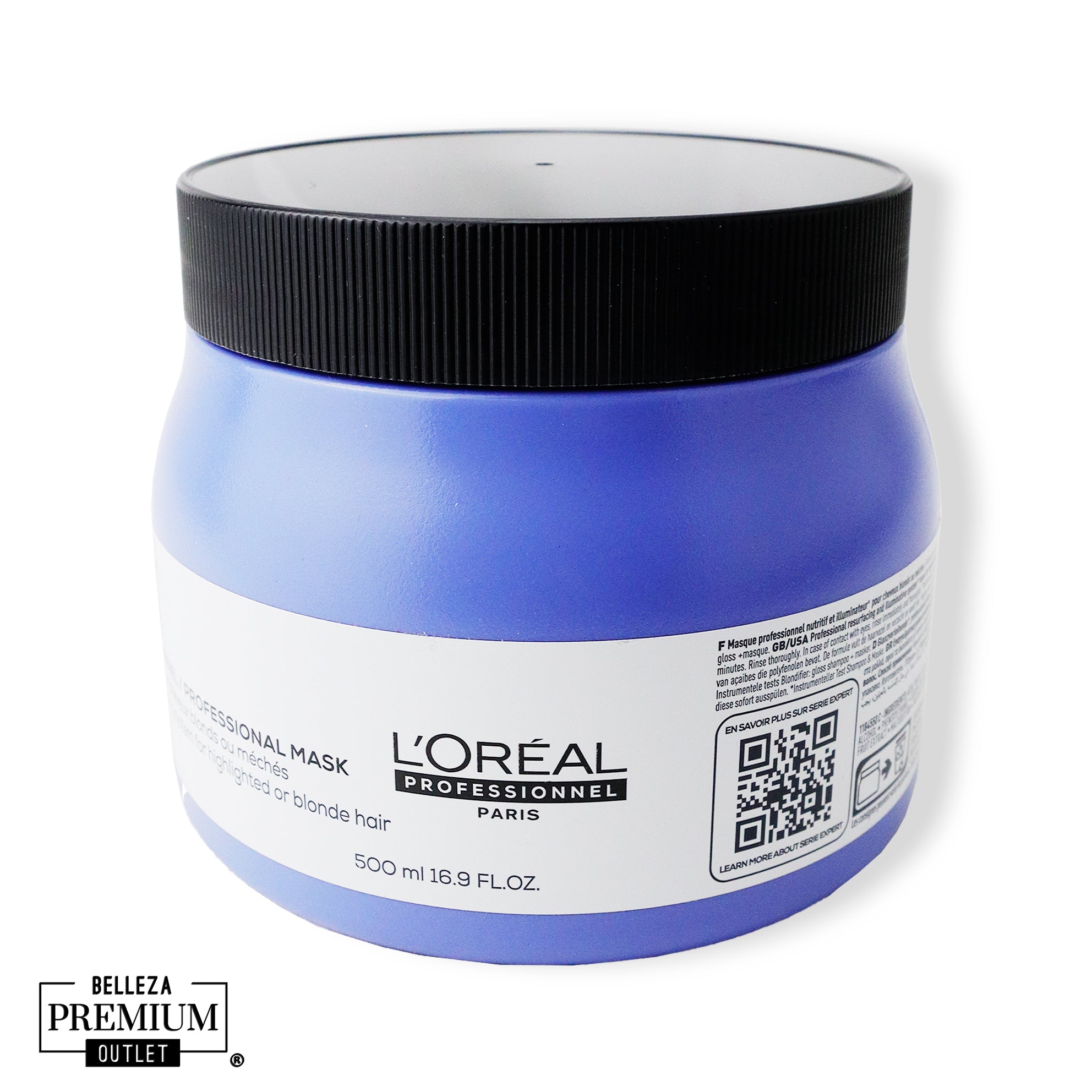 L'Oréal Professionnel Serie Expert Blondifier Mask 500ml – Nutrición y Brillo Intenso para Cabello Rubio