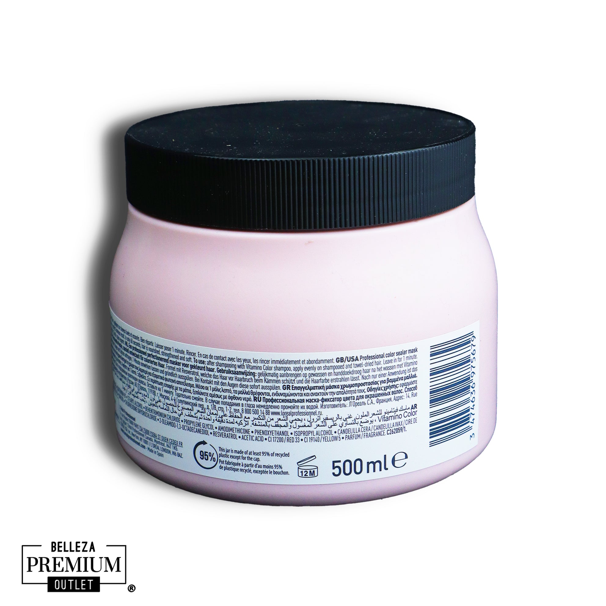 L'Oréal Professionnel Serie Expert Vitamino Color Mask 500ml – Protección del Color y Cabello Radiante